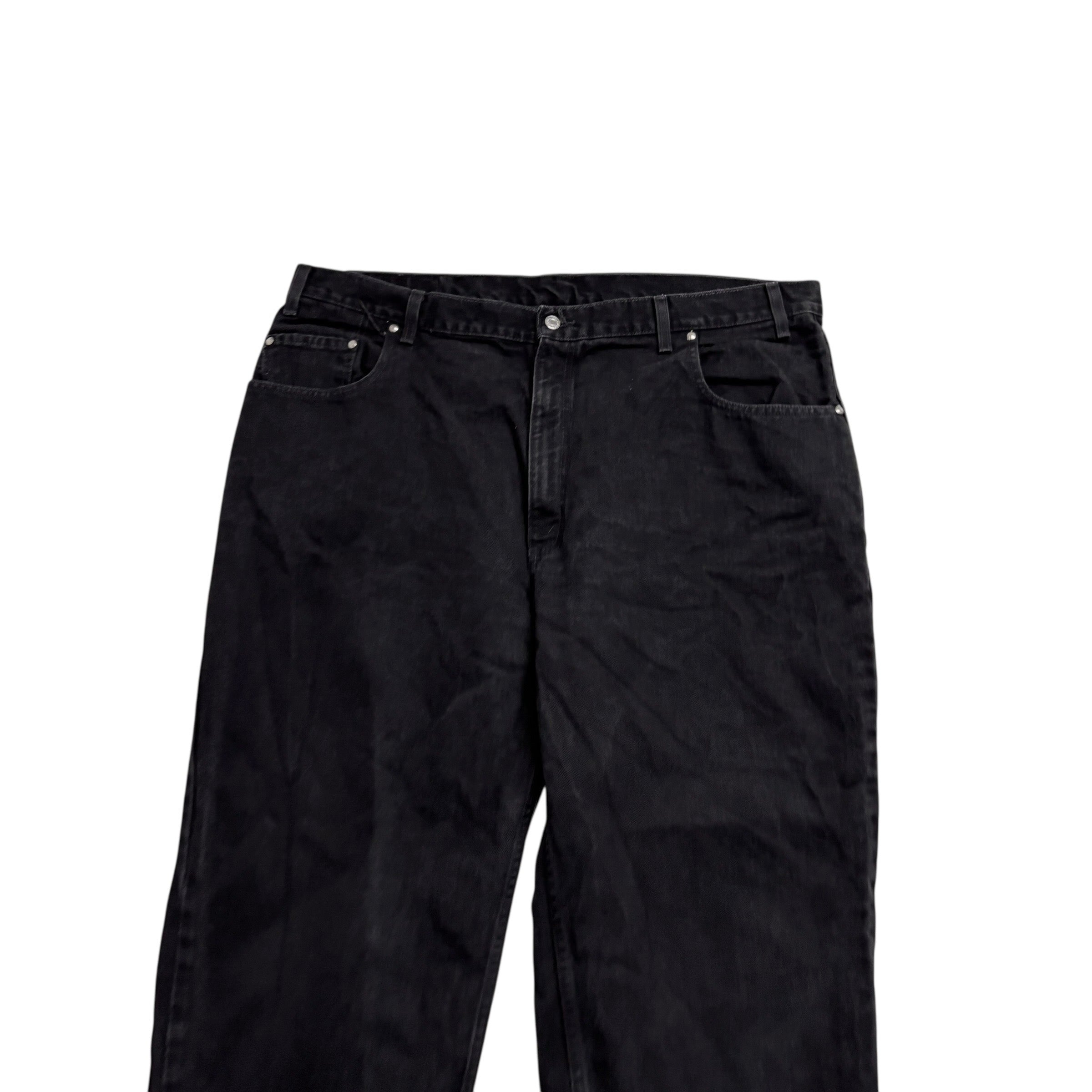 Levis 545 Jeans W44 L30 Mens Black Relaxed Tapered Fit Vintage Denim