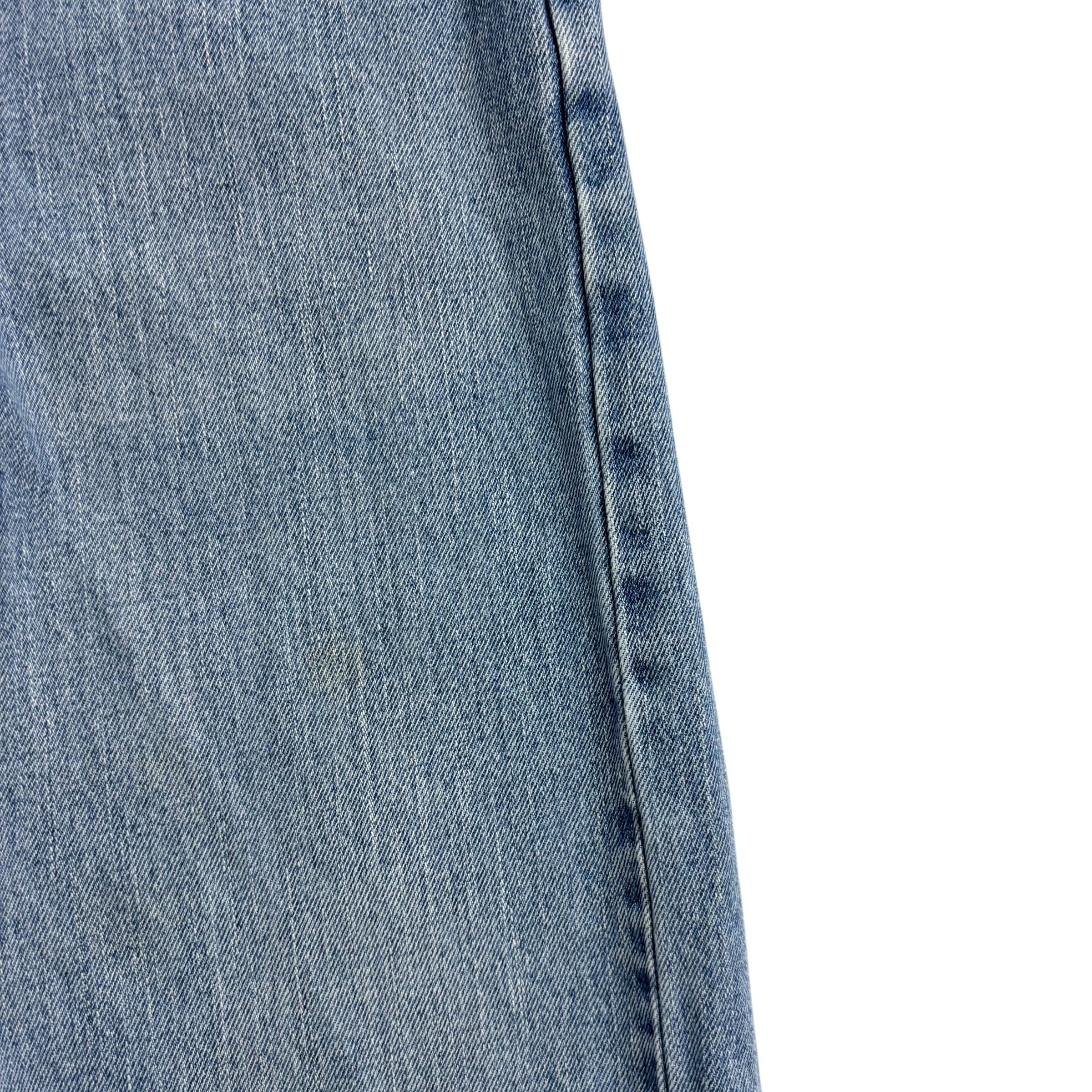Levis 505 Jeans W33 L31 Mens Light Blue Regular Straight Fit Vintage Denim