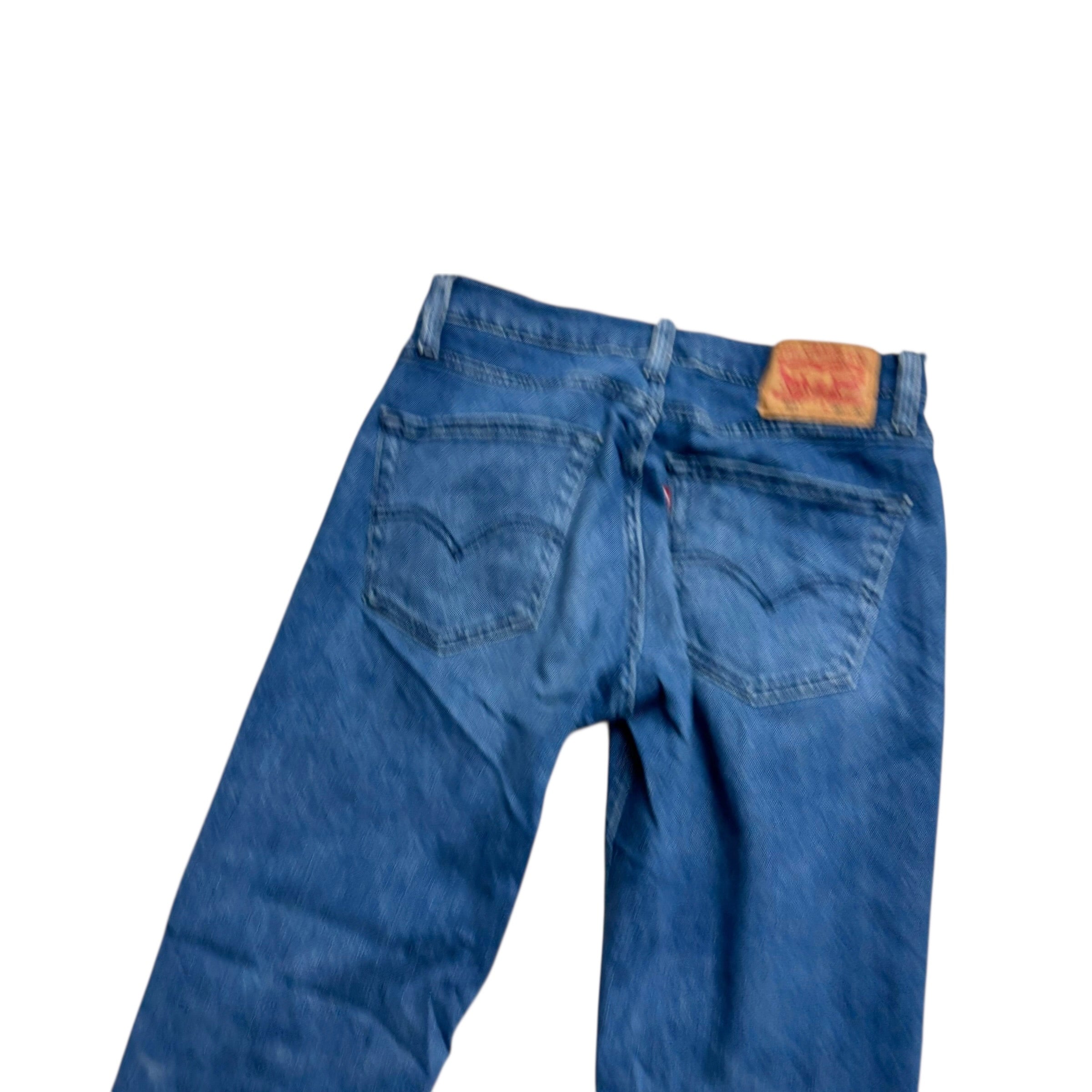 Levis 514 Jeans W30 L30 Mens Navy Blue Regular Straight Fit Stretch Denim (E)