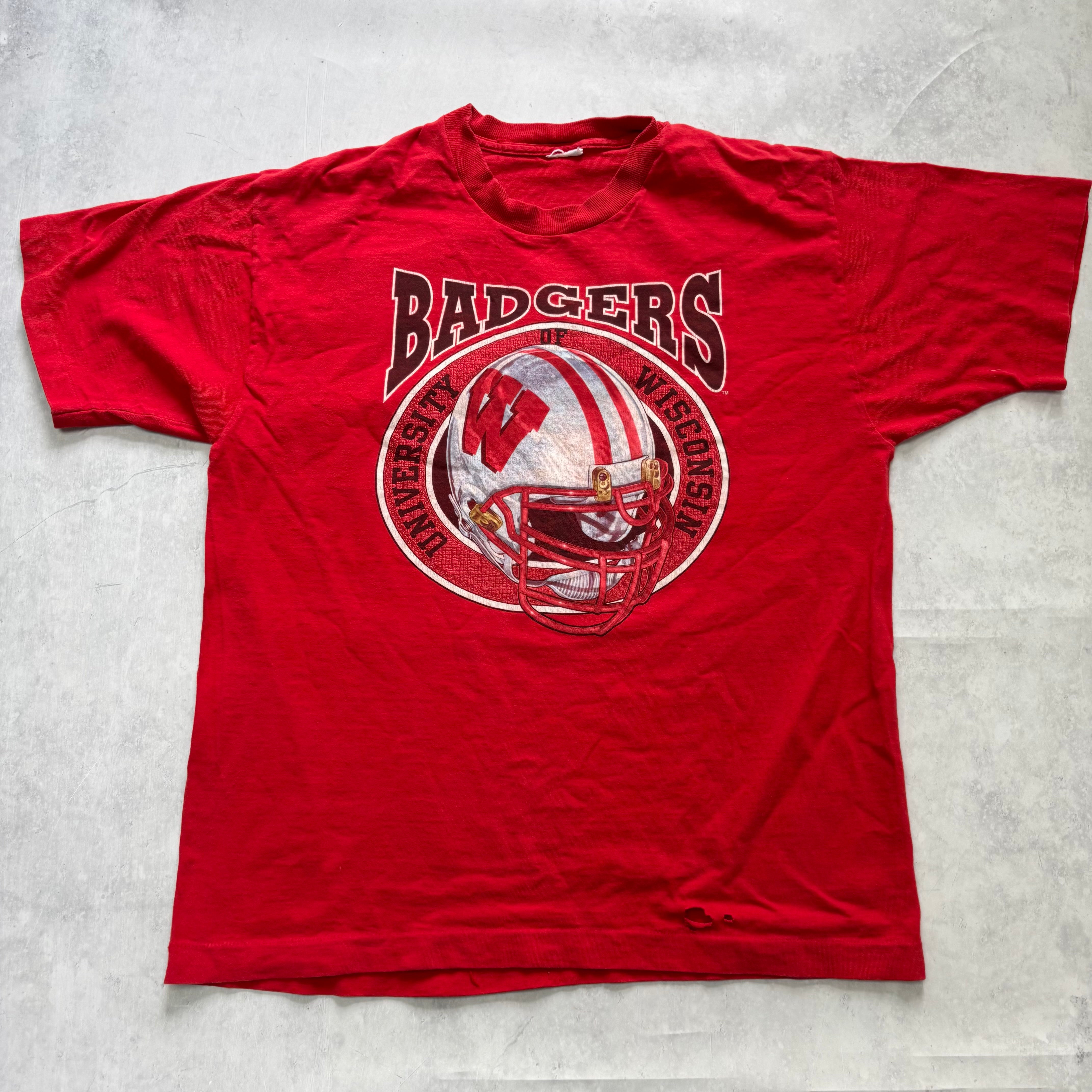 Vintage T Shirt Mens Large Red Single Stitch Graphic Print 90s USA (F)