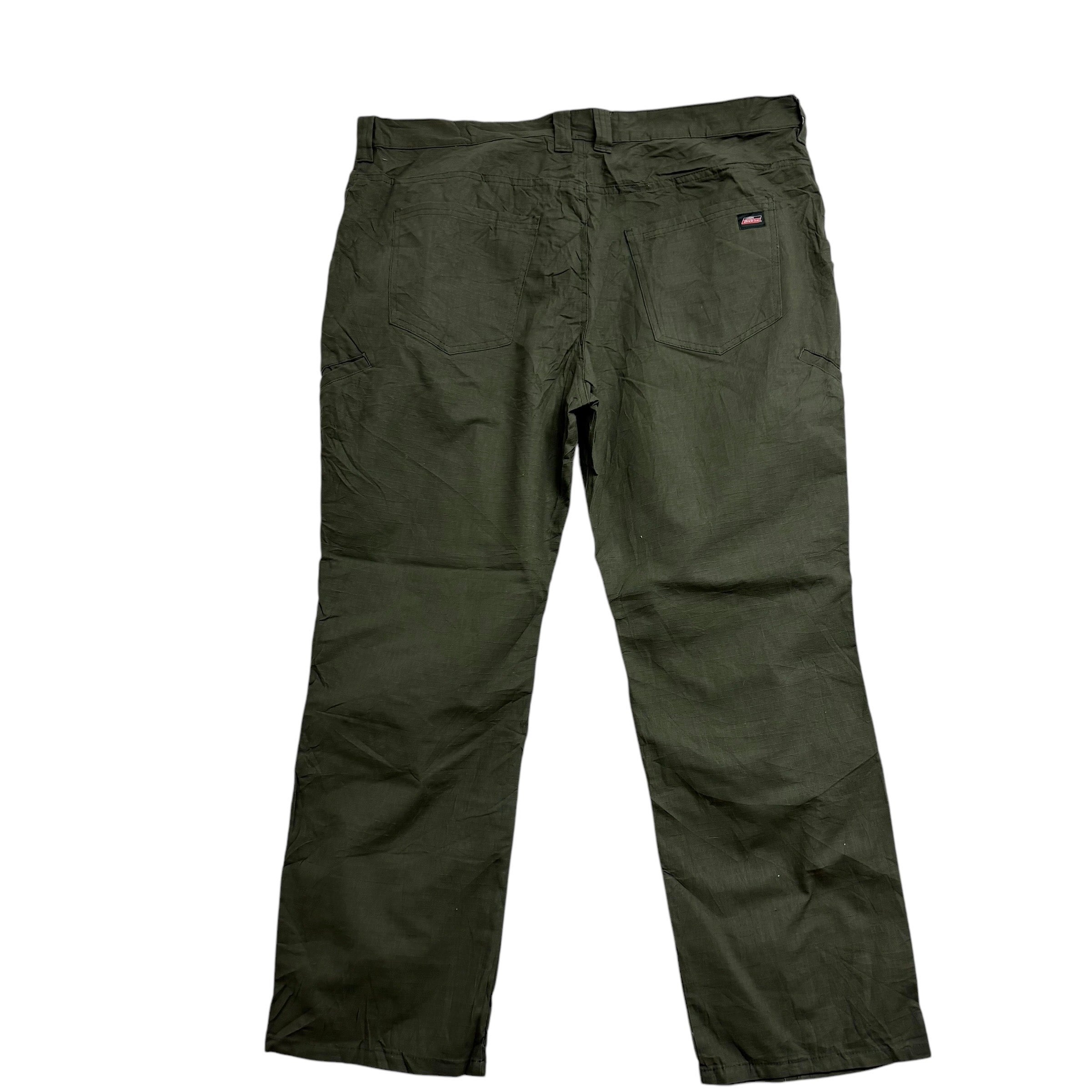 Dickies Carpenter Pants W40 L30 Mens Green Relaxed Straight Trousers Jeans (E)