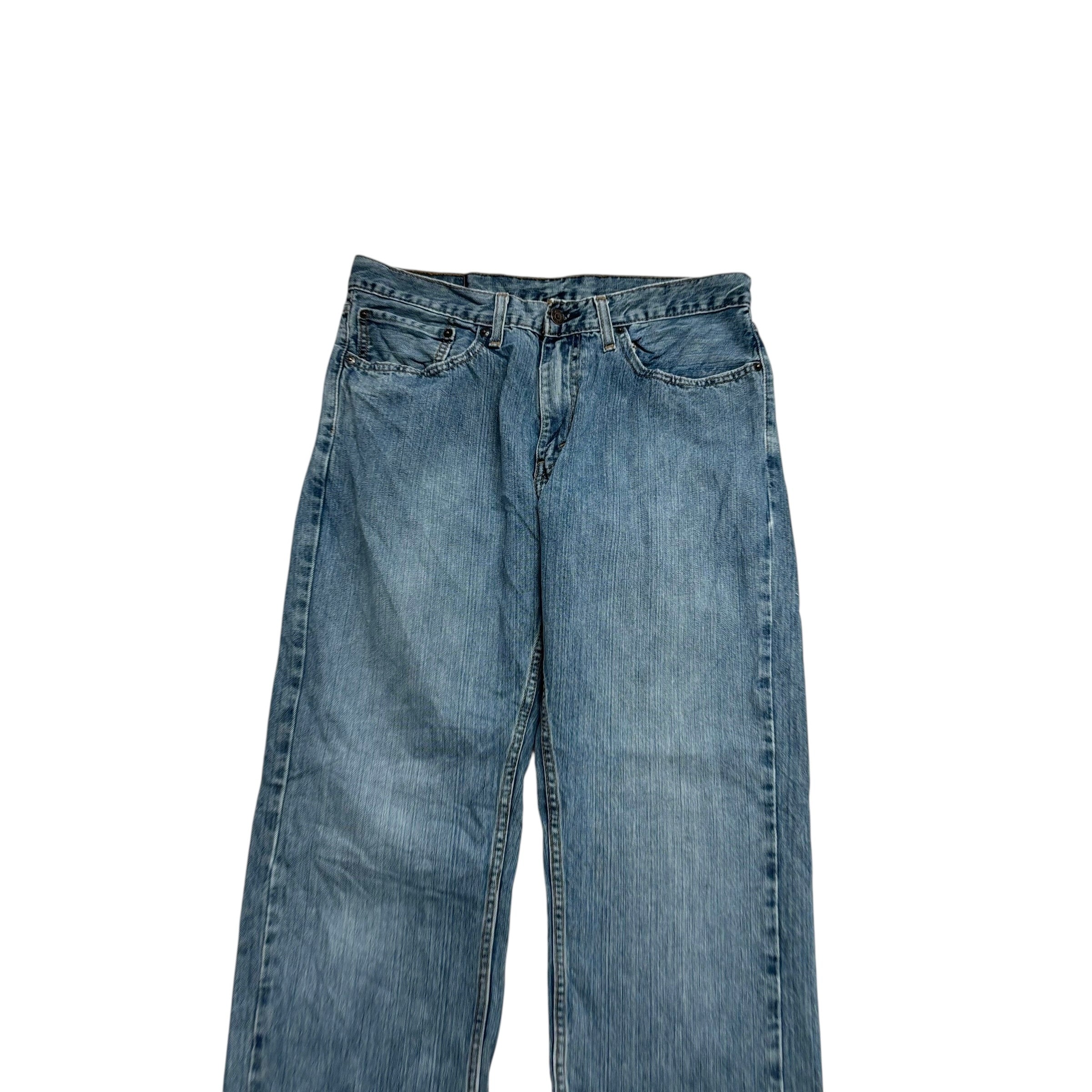 Levis 559 Jeans W34 L34 Mens Mid Blue Baggy Relaxed Straight Fit Denim (E)