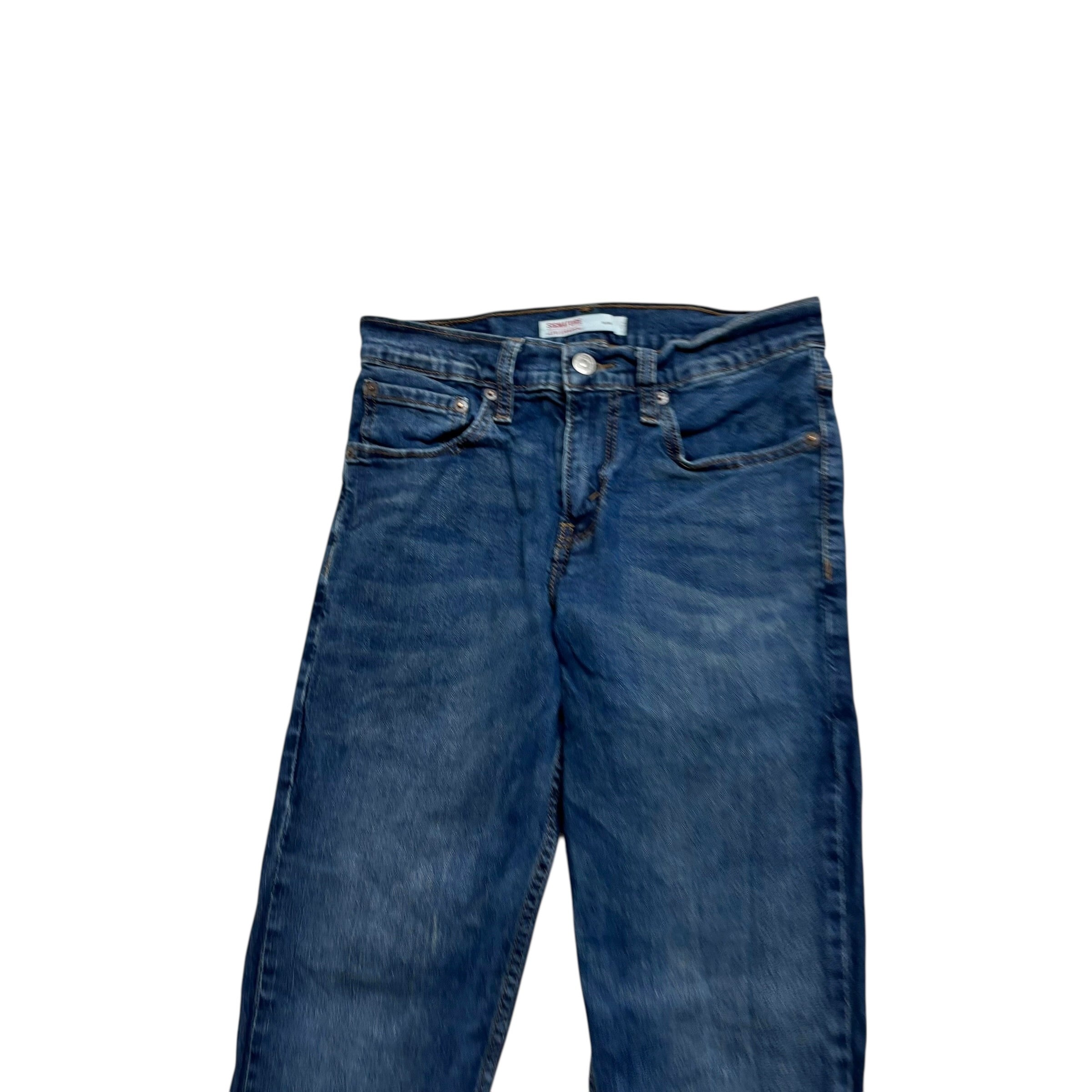 Levis Signature Jeans W28 L30 Mens Dark Blue Slim Fit Stretch Denim (E)