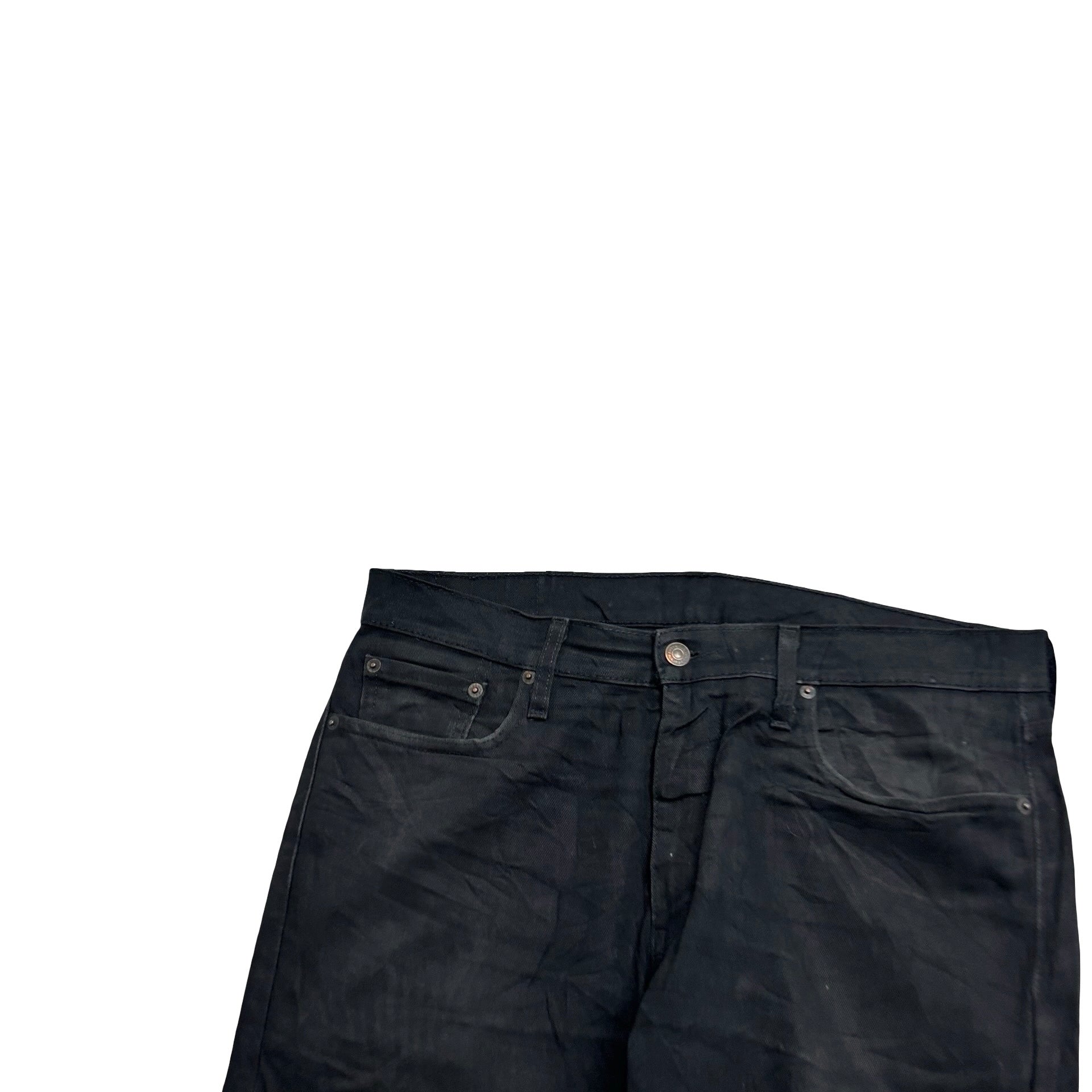 Levis 513 Jeans W34 L30 Mens Black Slim Straight Fit Stretch Denim