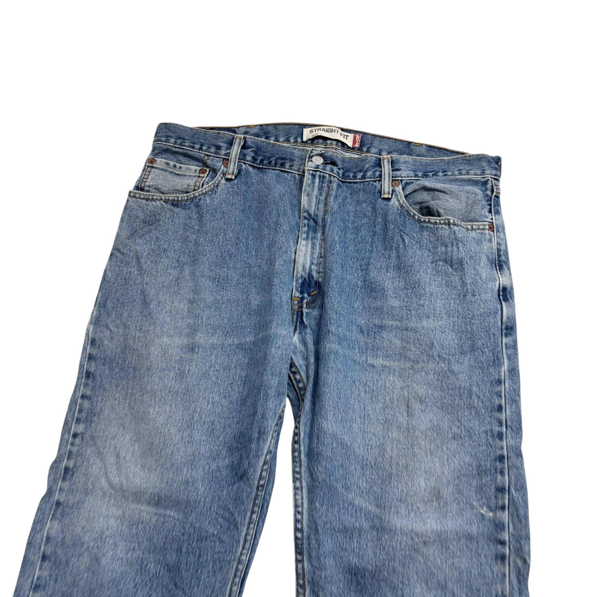 Levis 505 Jeans W40 L30 Mens Mid Blue Regular Straight Fit Vintage Denim (F)