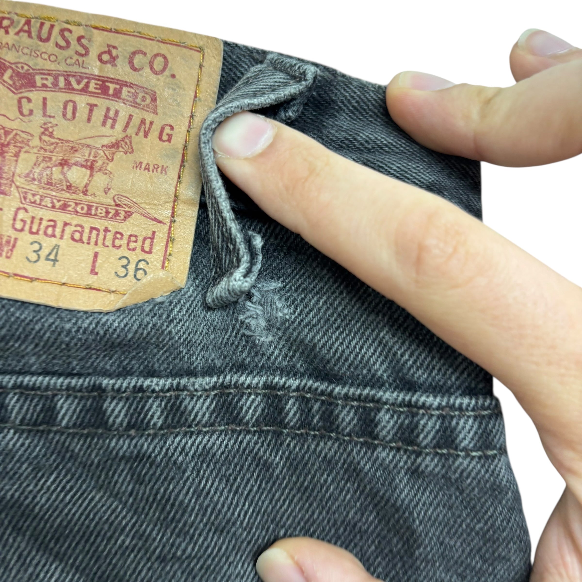 Levis 517 Jeans W34 L36 Mens Black Regular Bootcut USA Made Vintage