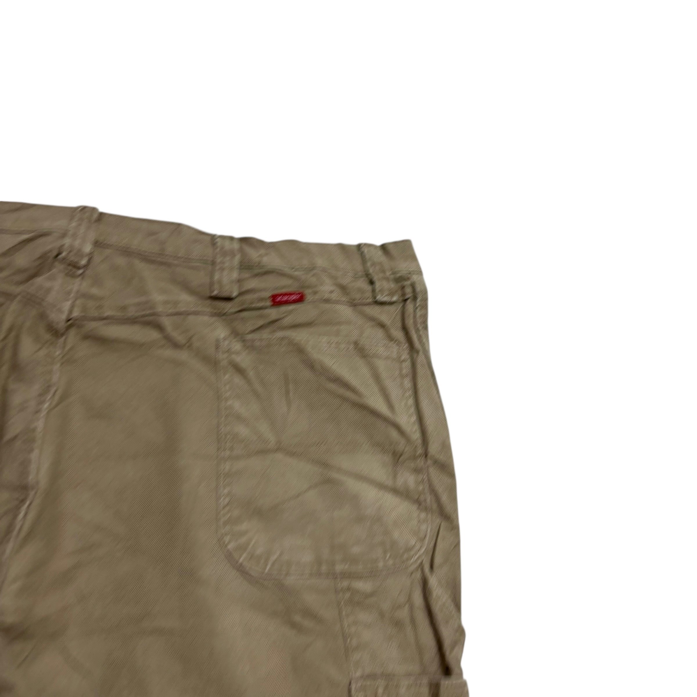 Wrangler Carpenter Pants W44 L32 Mens Beige Relaxed Straight Stretch Trouser (E)