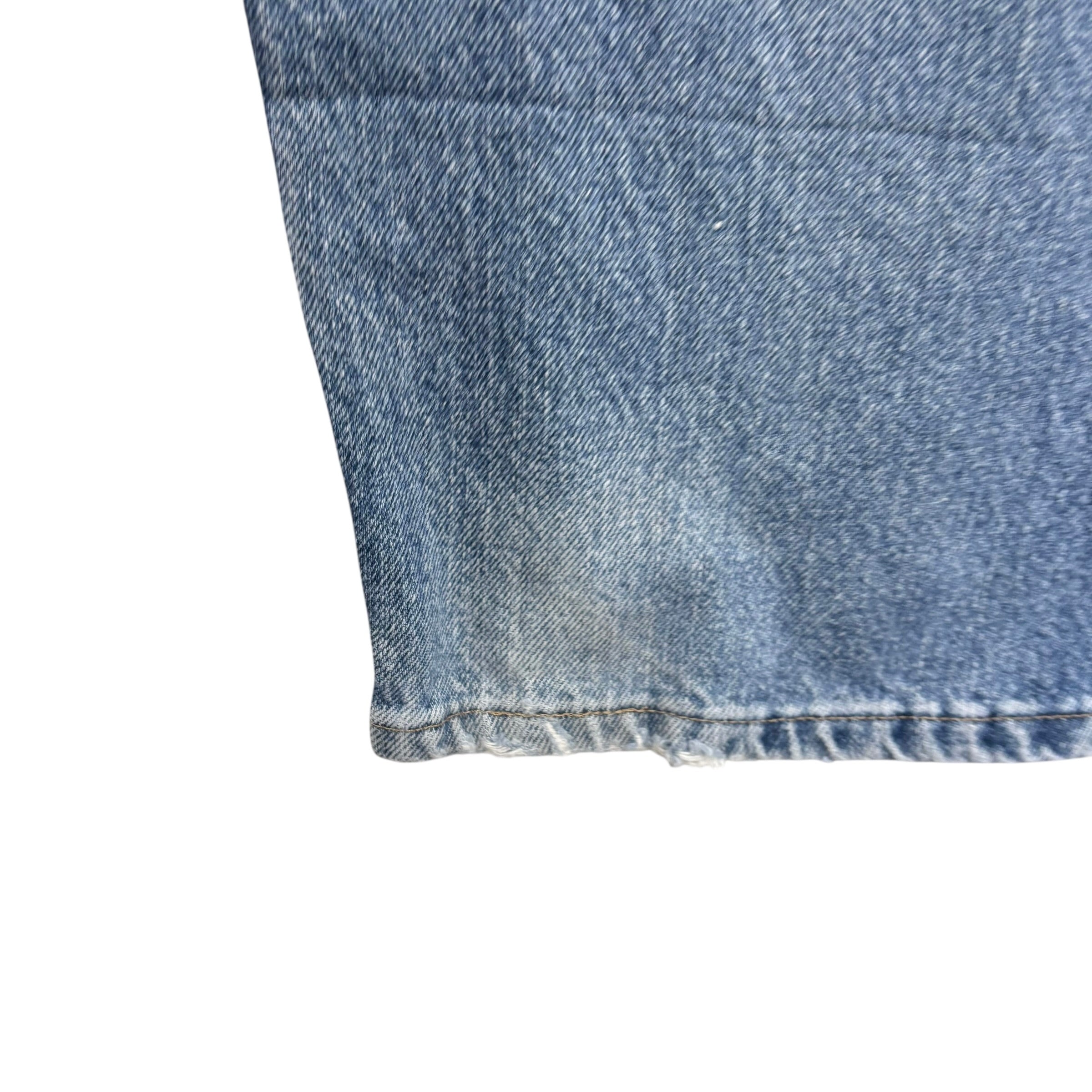 Wrangler Jeans W44 L32 Mens Light Blue Relaxed Straight Fit Denim
