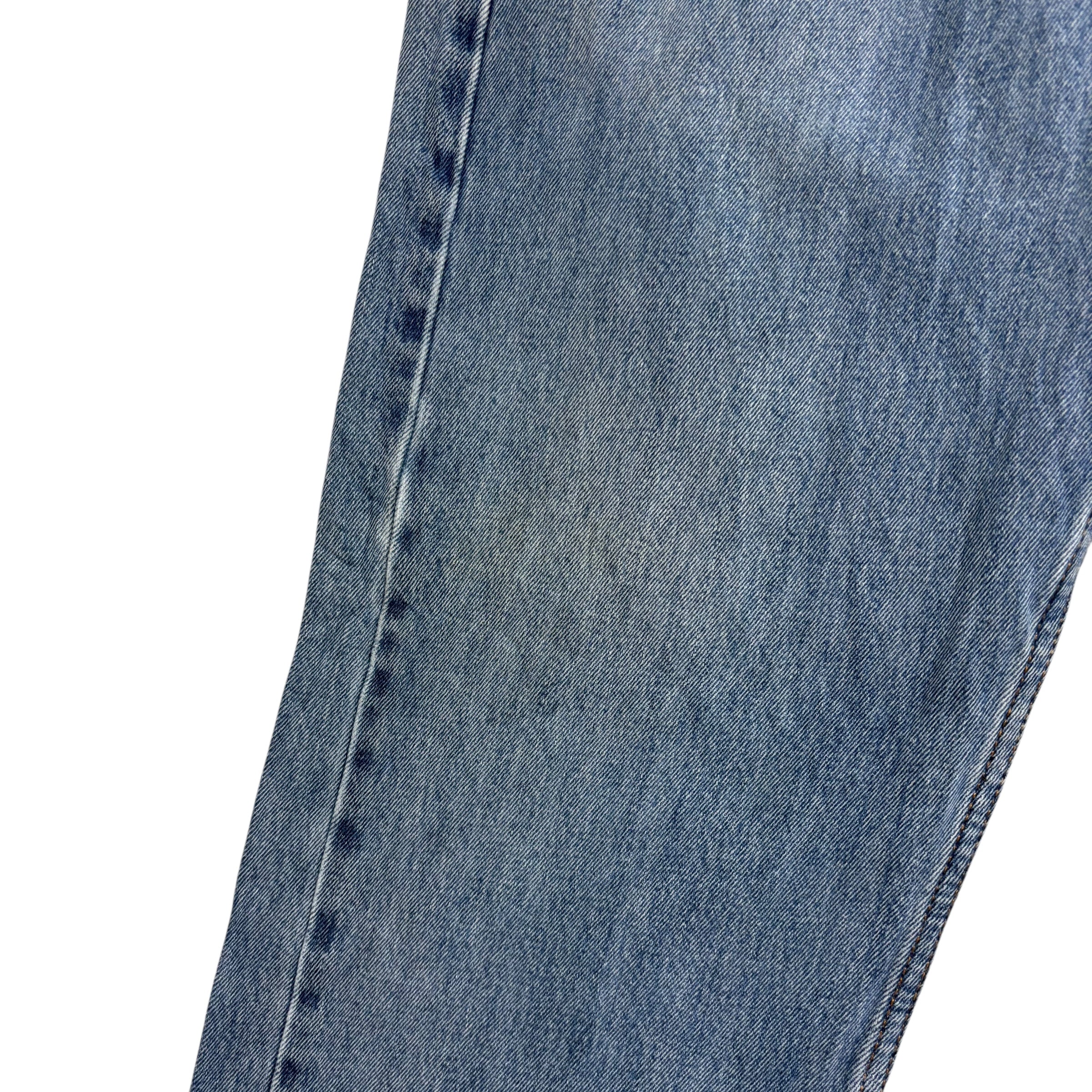Levis 505 Jeans W36 L32 Mens Light Blue Regular Straight Fit Denim