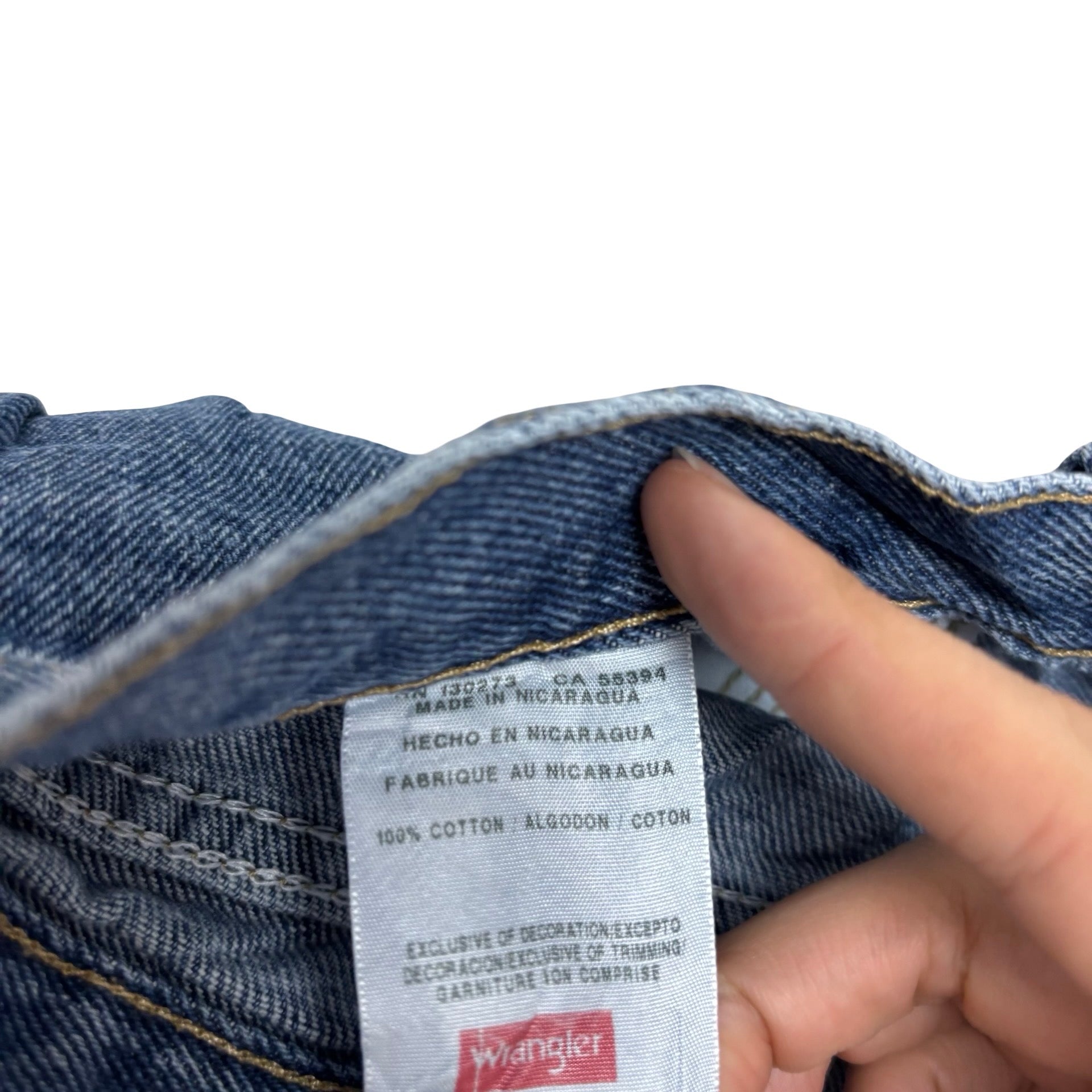 Wrangler Jeans W42 L30 Mens Mid Blue Relaxed Straight Fit Denim (E)