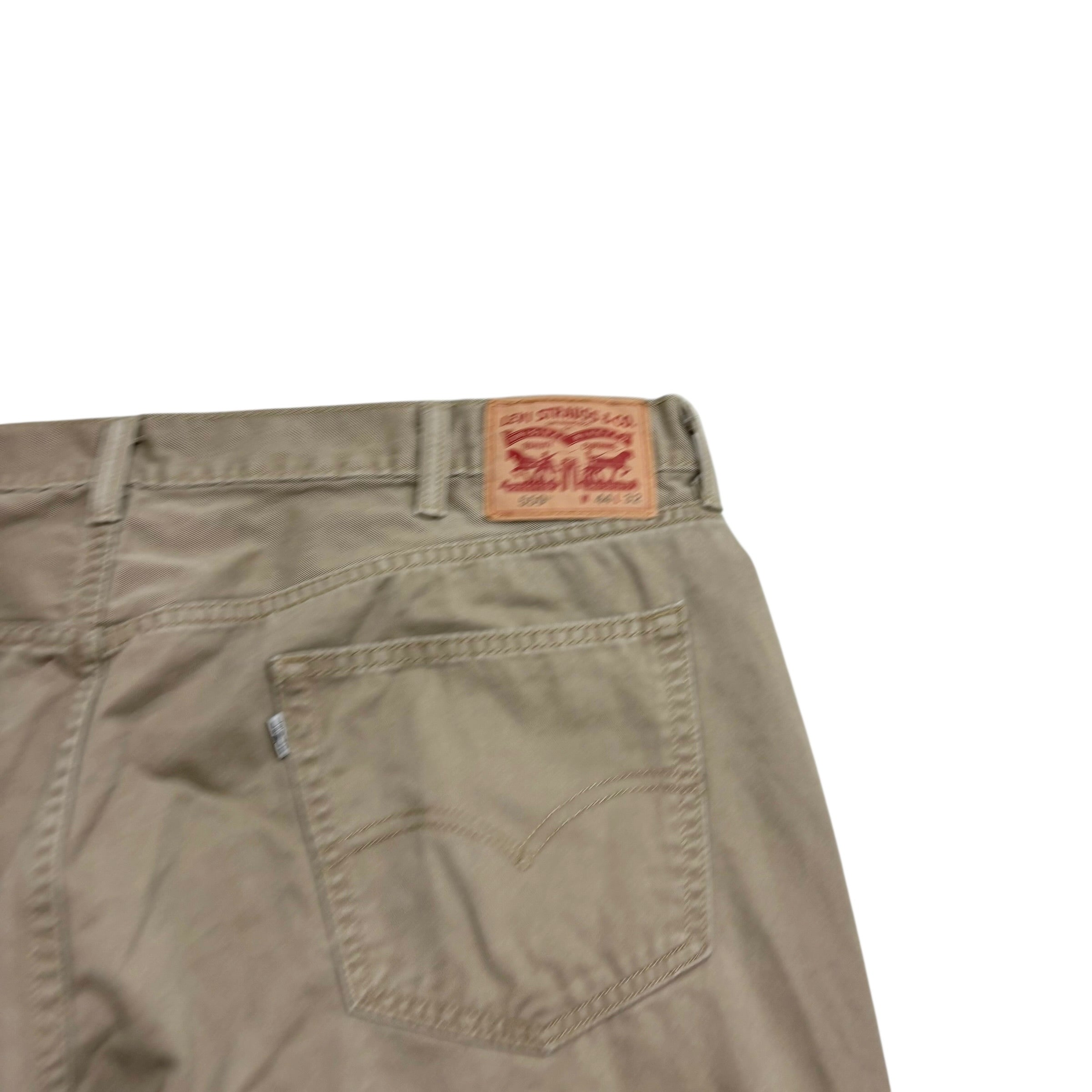 Levis 559 Trousers W44 L32 Mens Beige Baggy Relaxed Straight Fit Pants