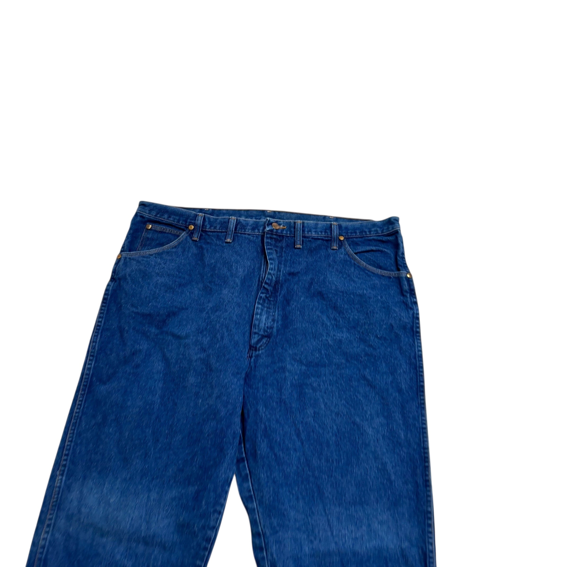 Wrangler Jeans Cowboy Cut W42 L36 Mens Mid Blue 31MWZ Relaxed USA Made Vintage
