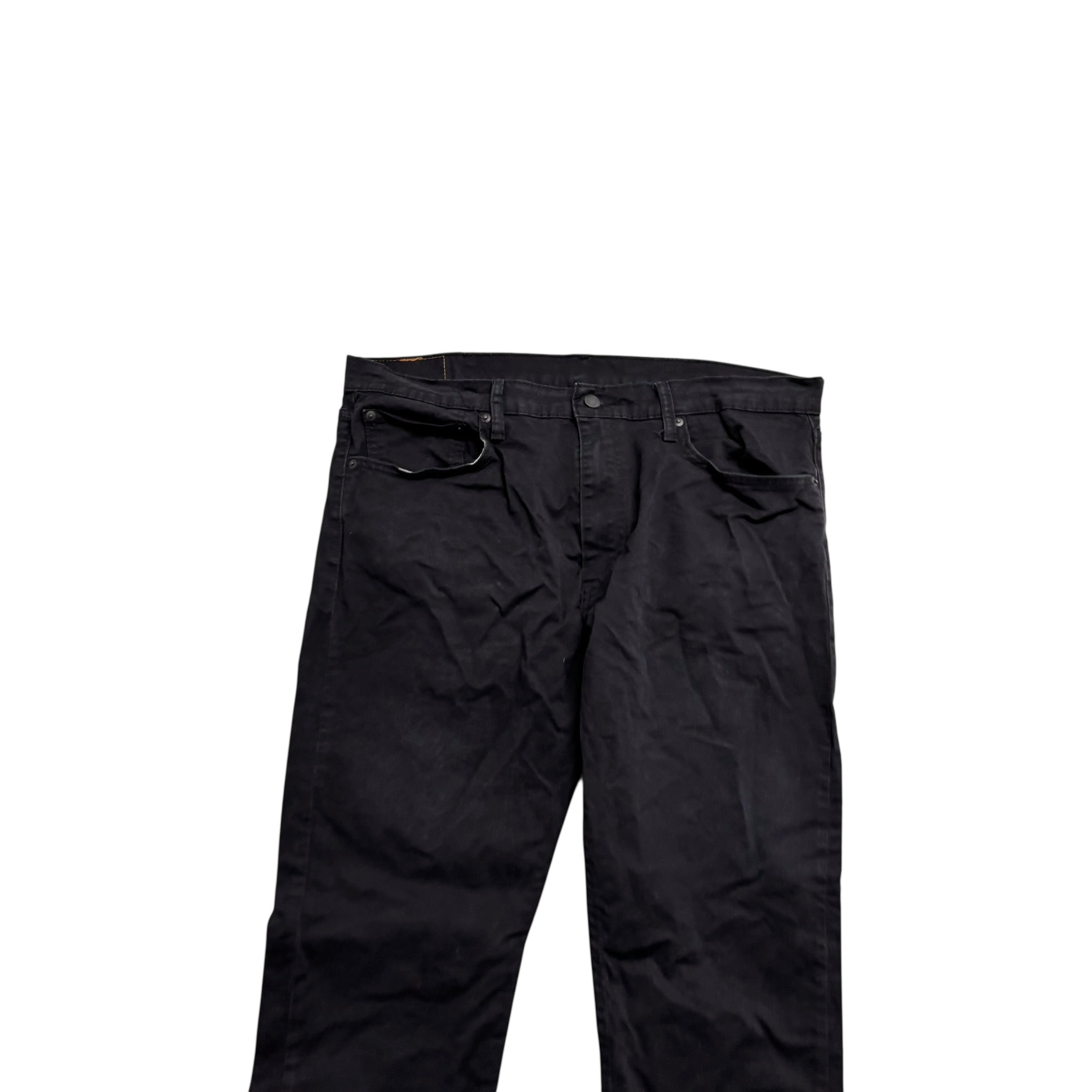 Levis 512 Trousers W38 L28 Mens Black Slim Tapered Fit Stretch Pants (E)