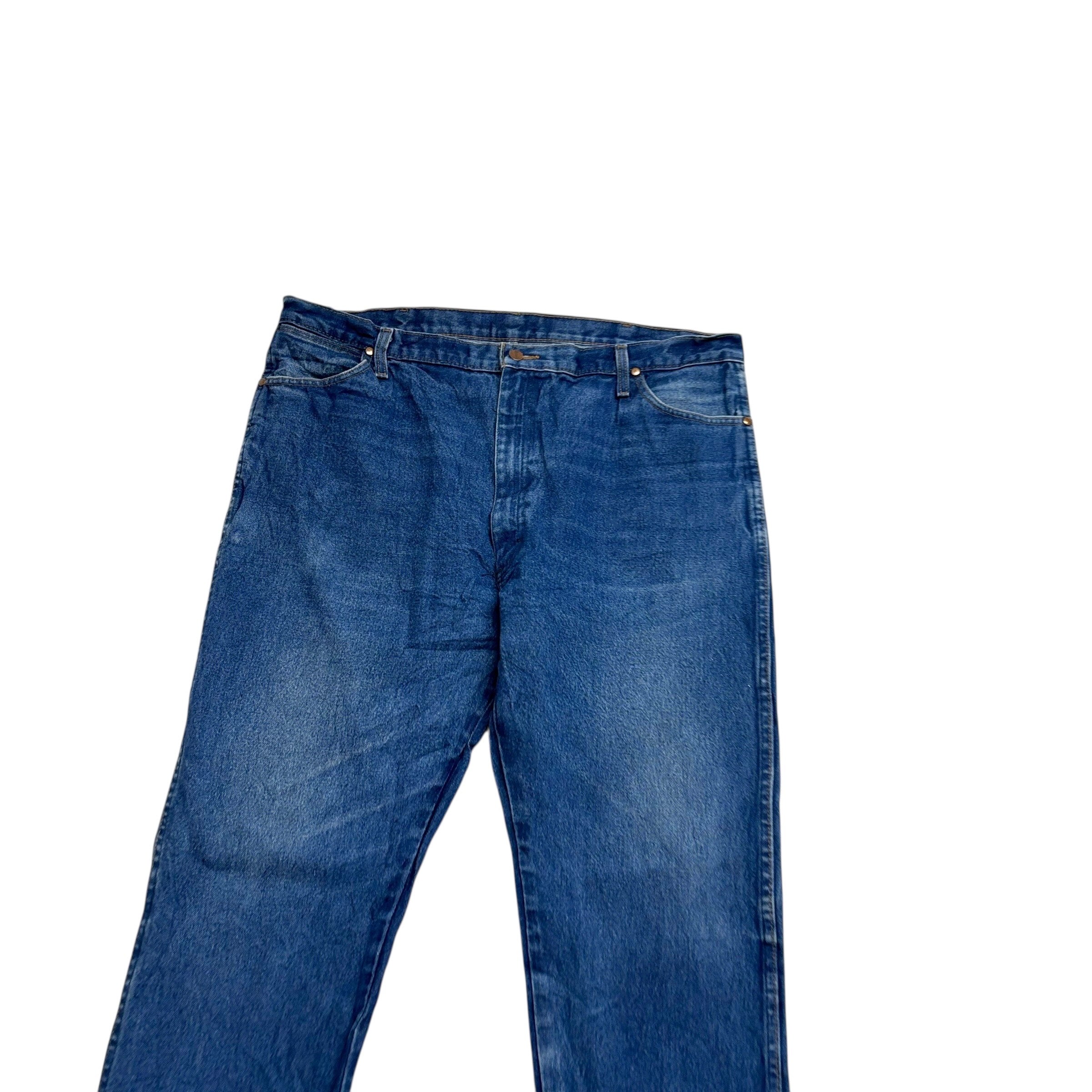 Wrangler Jeans Cowboy Cut W42 L36 Mens Mid Blue 13MWZ Original Fit Denim (E)