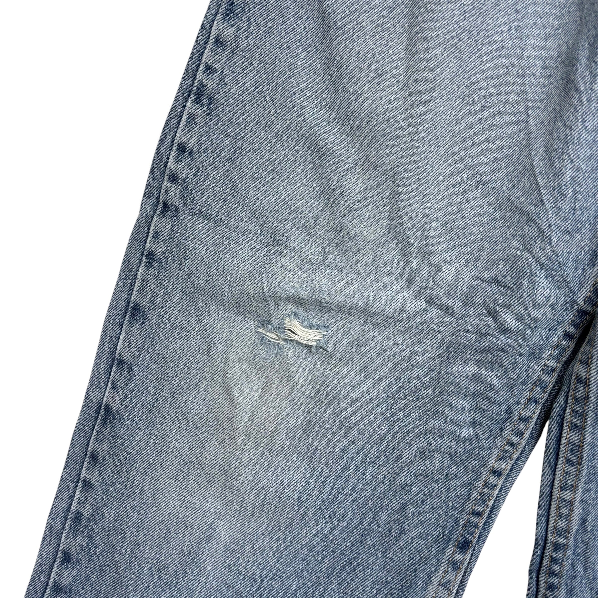 Wrangler Jeans W36 L32 Mens Light Blue Relaxed Straight Fit Denim (F)