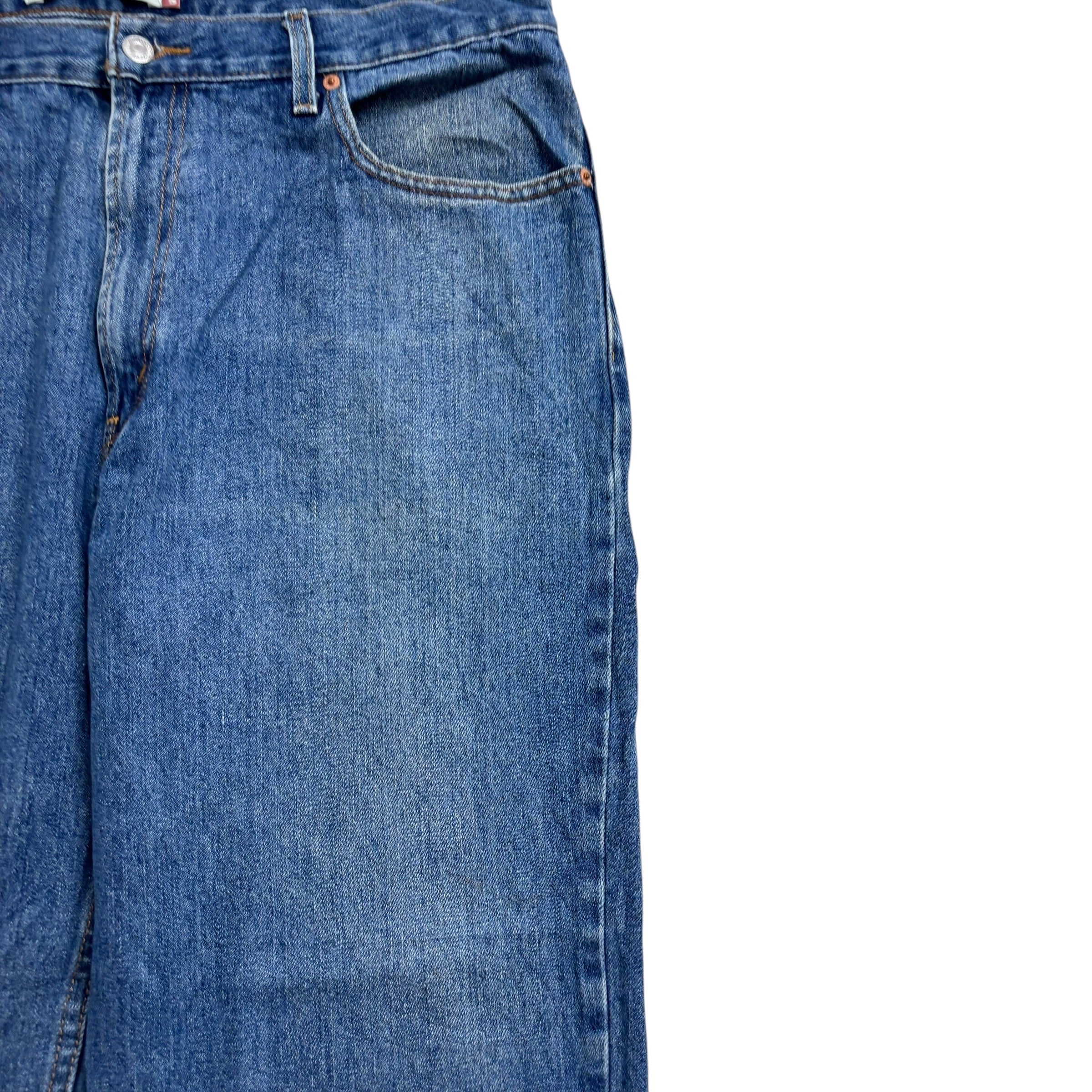 Levis 550 Jeans W40 L30 Mens Mid Blue Baggy Relaxed Straight Vintage Denim (E)