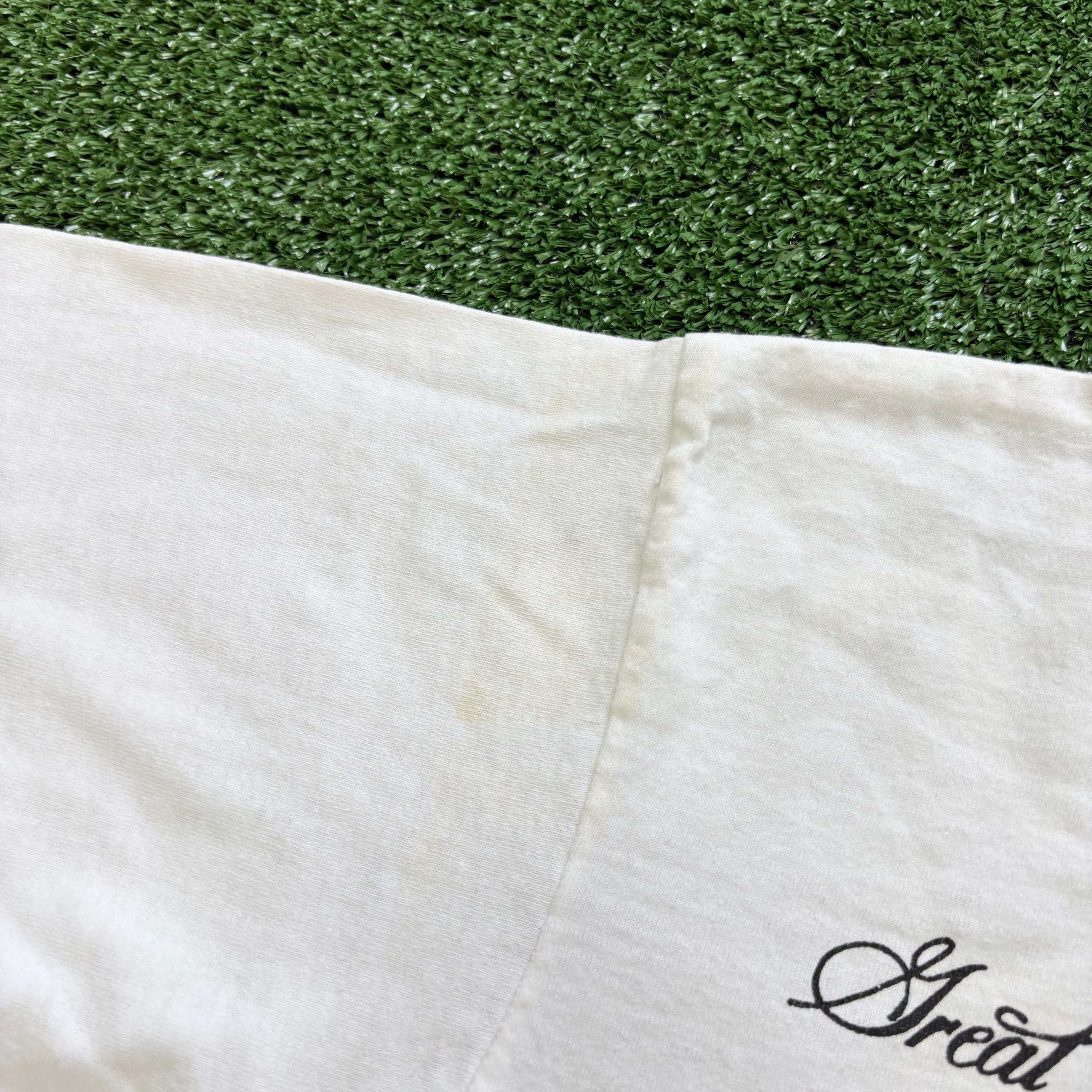 Vintage T Shirt Mens XS White Single Stitch Graphic Print 80s Birds