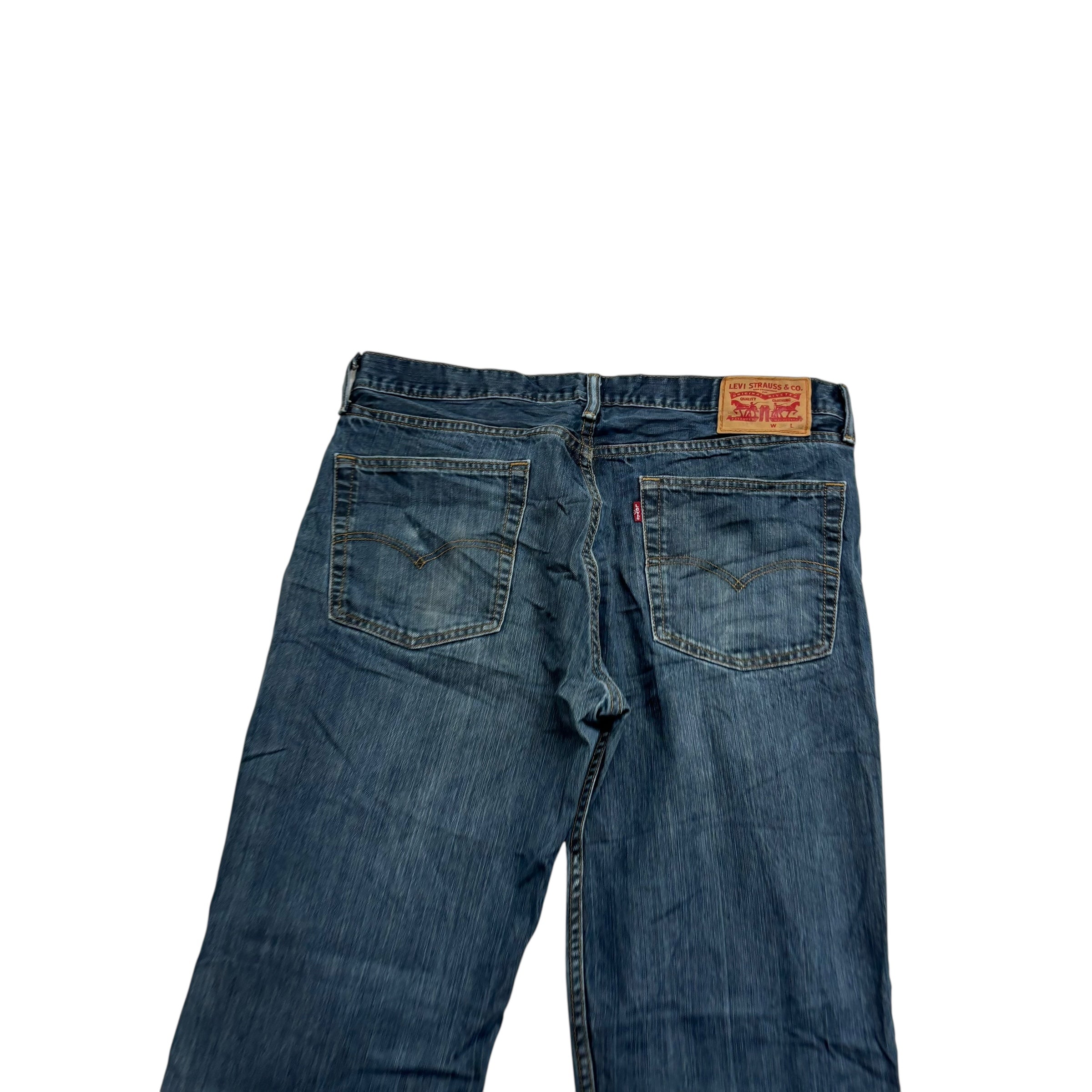 Levis 514 Jeans W36 L32 Mens Dark Blue Regular Straight Fit Denim