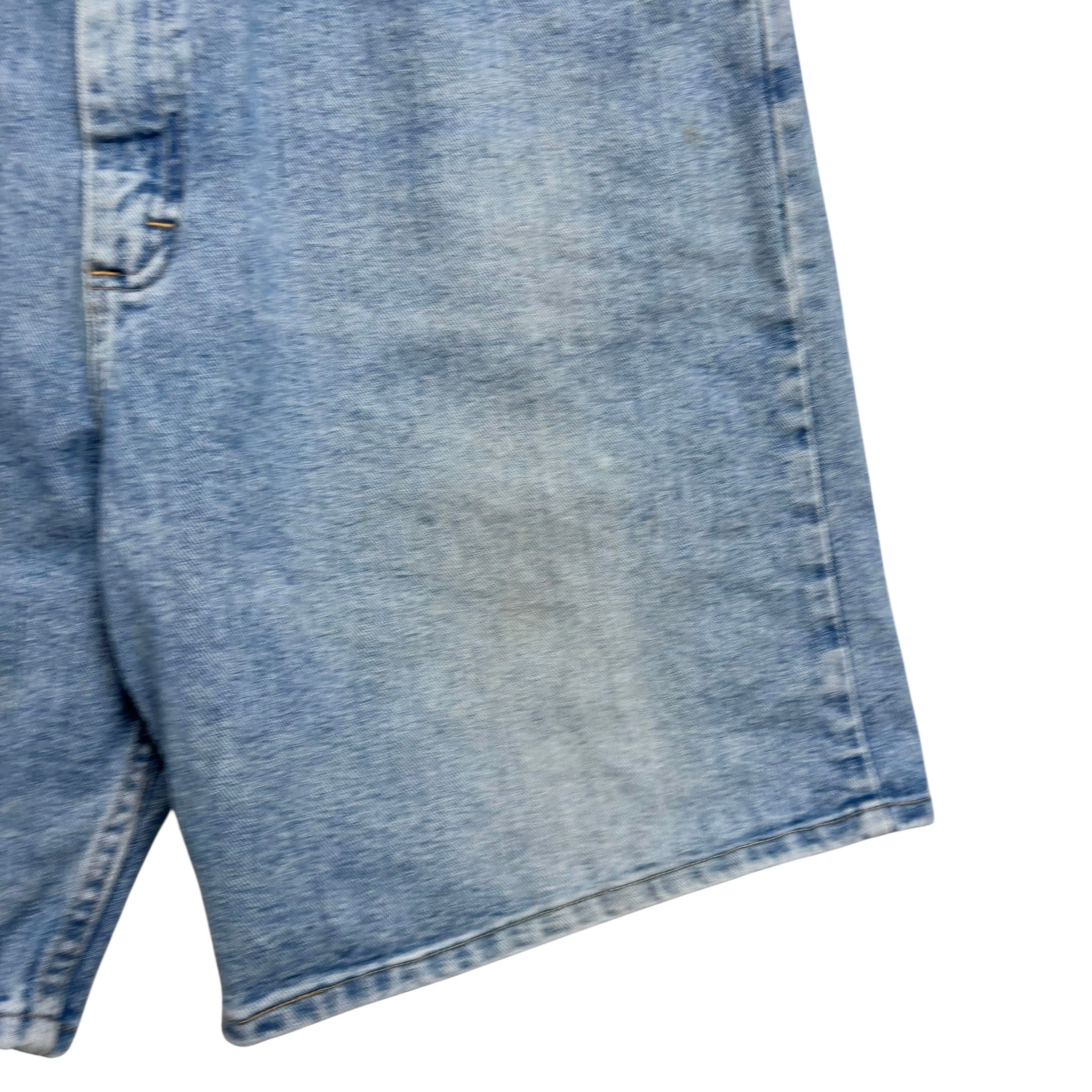 Wrangler Baggy Jorts W42 Mens Denim Shorts Light Blue Relaxed Fit
