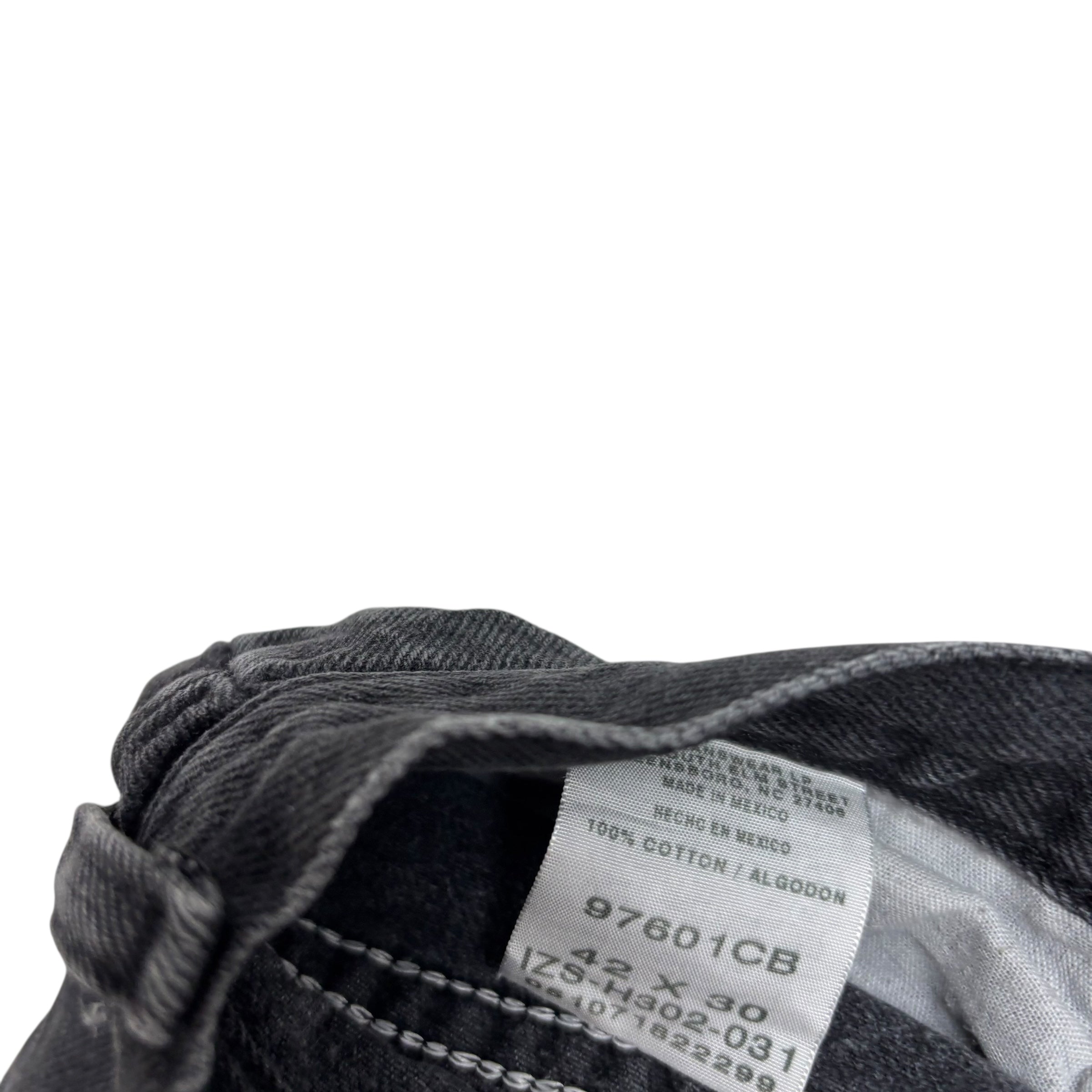 Wrangler Jeans W40 L30 Mens Black Baggy Relaxed Straight Fit Vintage Denim