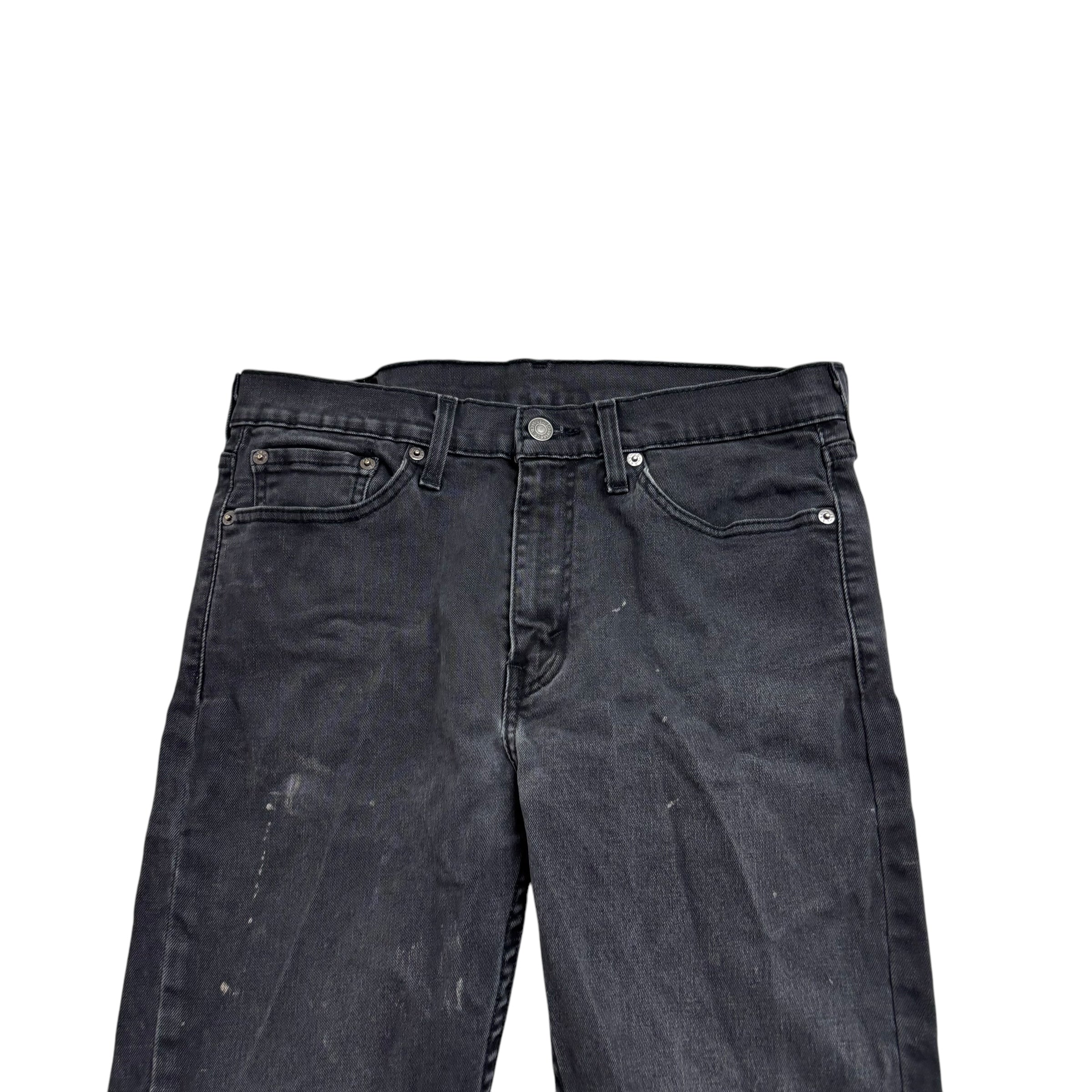 Levis 510 Jeans W30 L32 Mens Black Skinny Fit Stretch Denim (F)