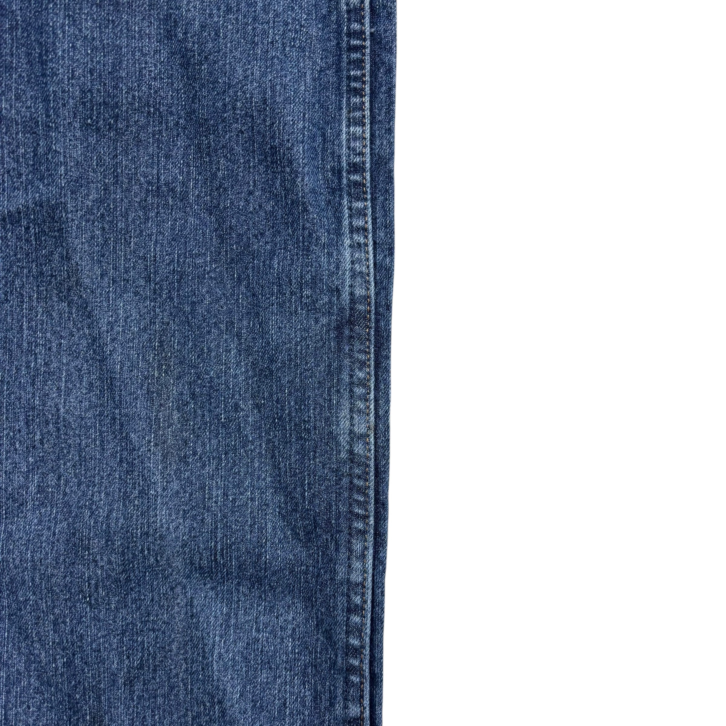 Wrangler Jeans W33 L38 Mens Dark Blue 47 Regular Straight Fit Stretch Denim