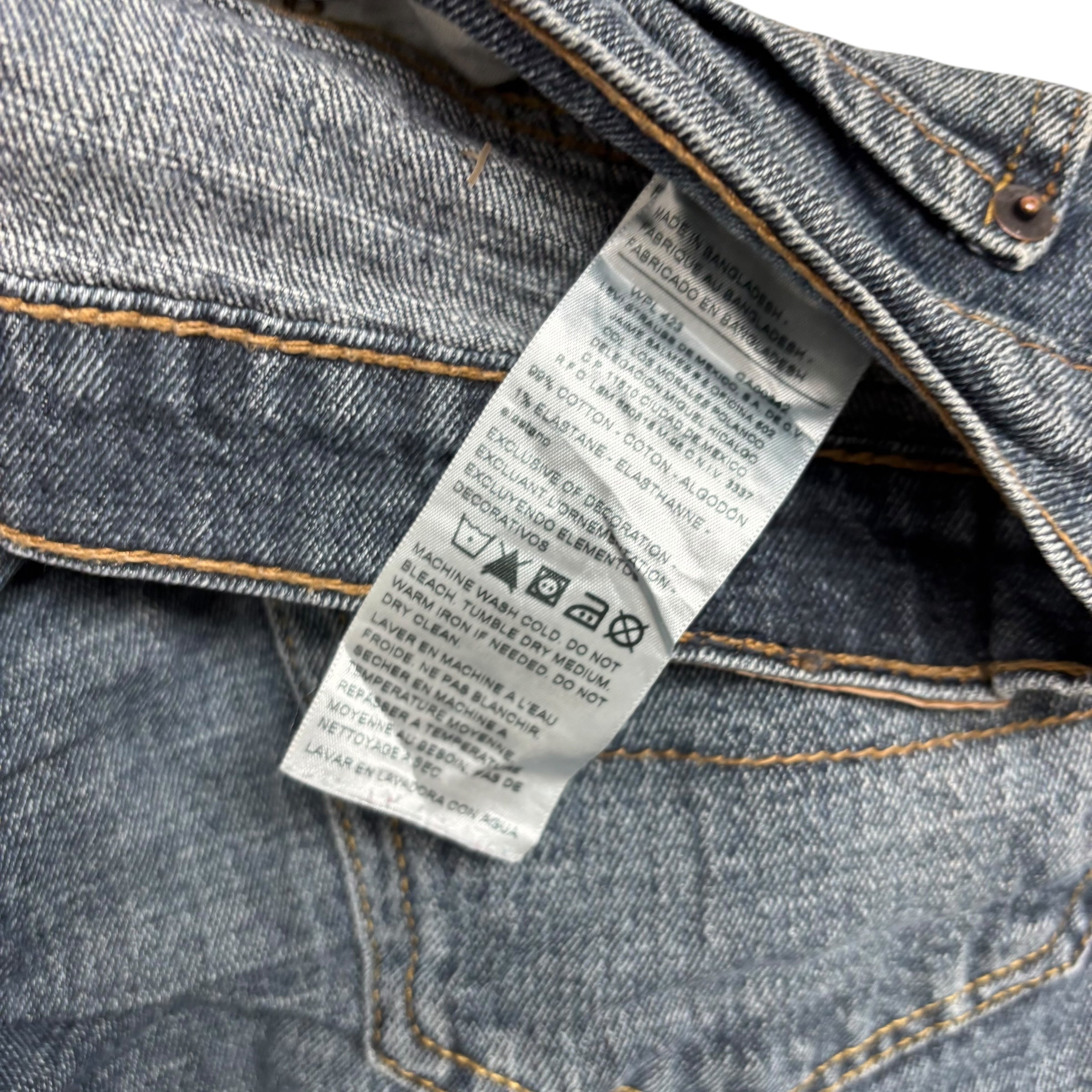 Levis Signature Jeans W32 L30 Mens Mid Blue Relaxed Straight Stretch Denim (F)