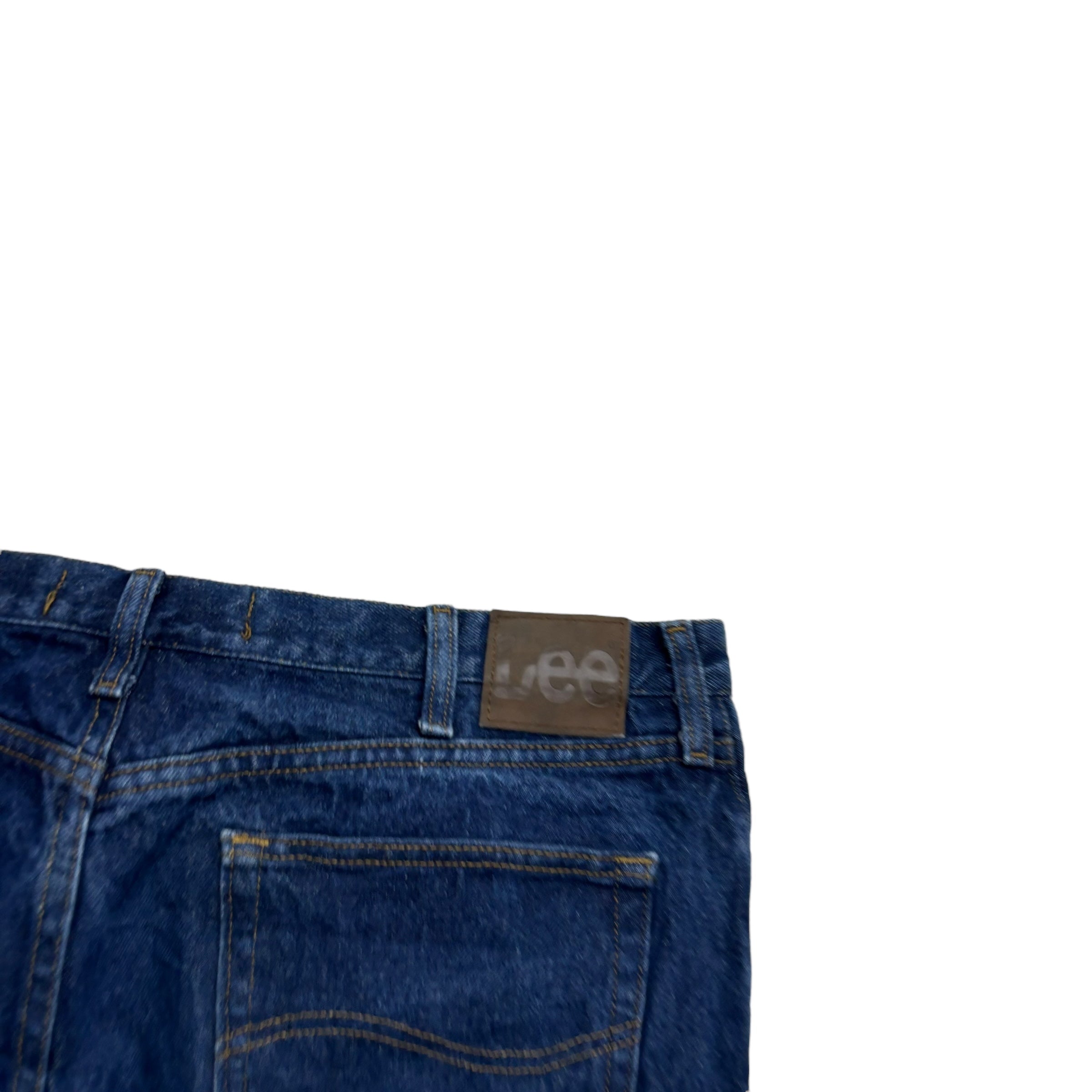 Lee Jeans W40 L30 Mens Dark Blue Relaxed Straight Fit Vintage Denim (E)