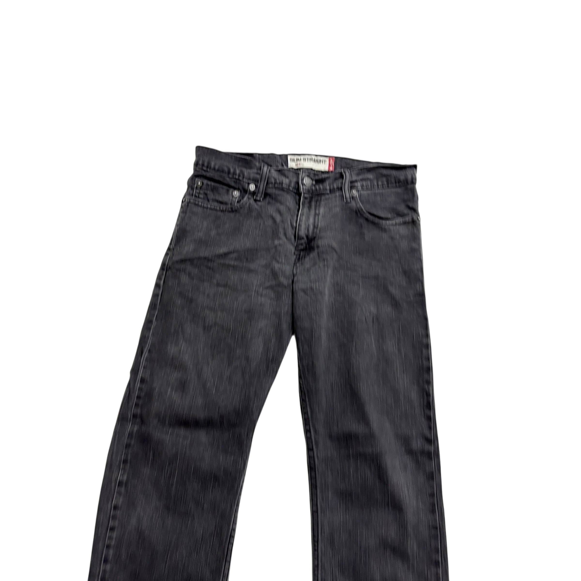 Levis 514 Jeans W30 L30 Mens Black Slim Straight Fit Stretch Vintage Denim