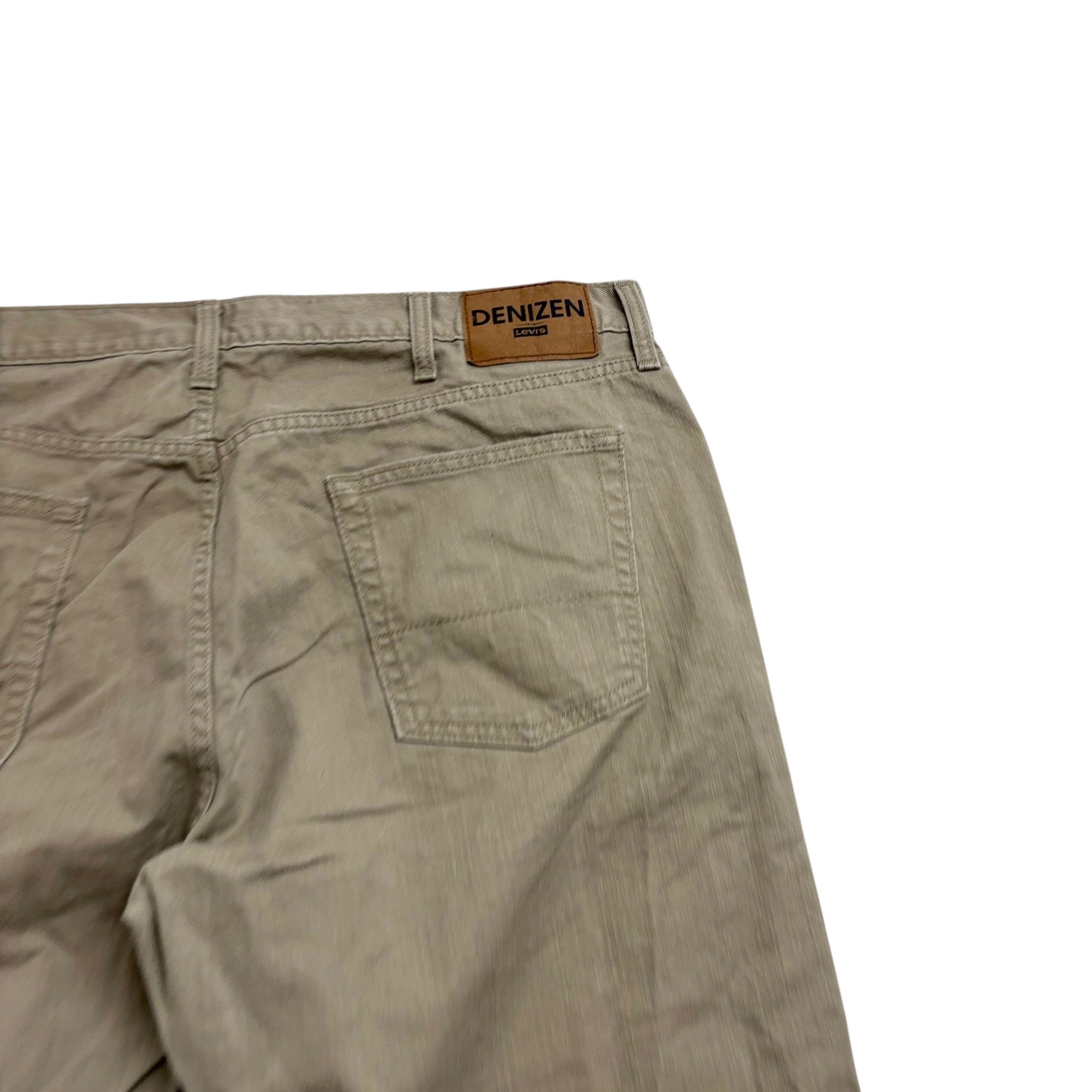 Levis Denizen Trousers W40 L32 Mens Beige Regular Straight Pants