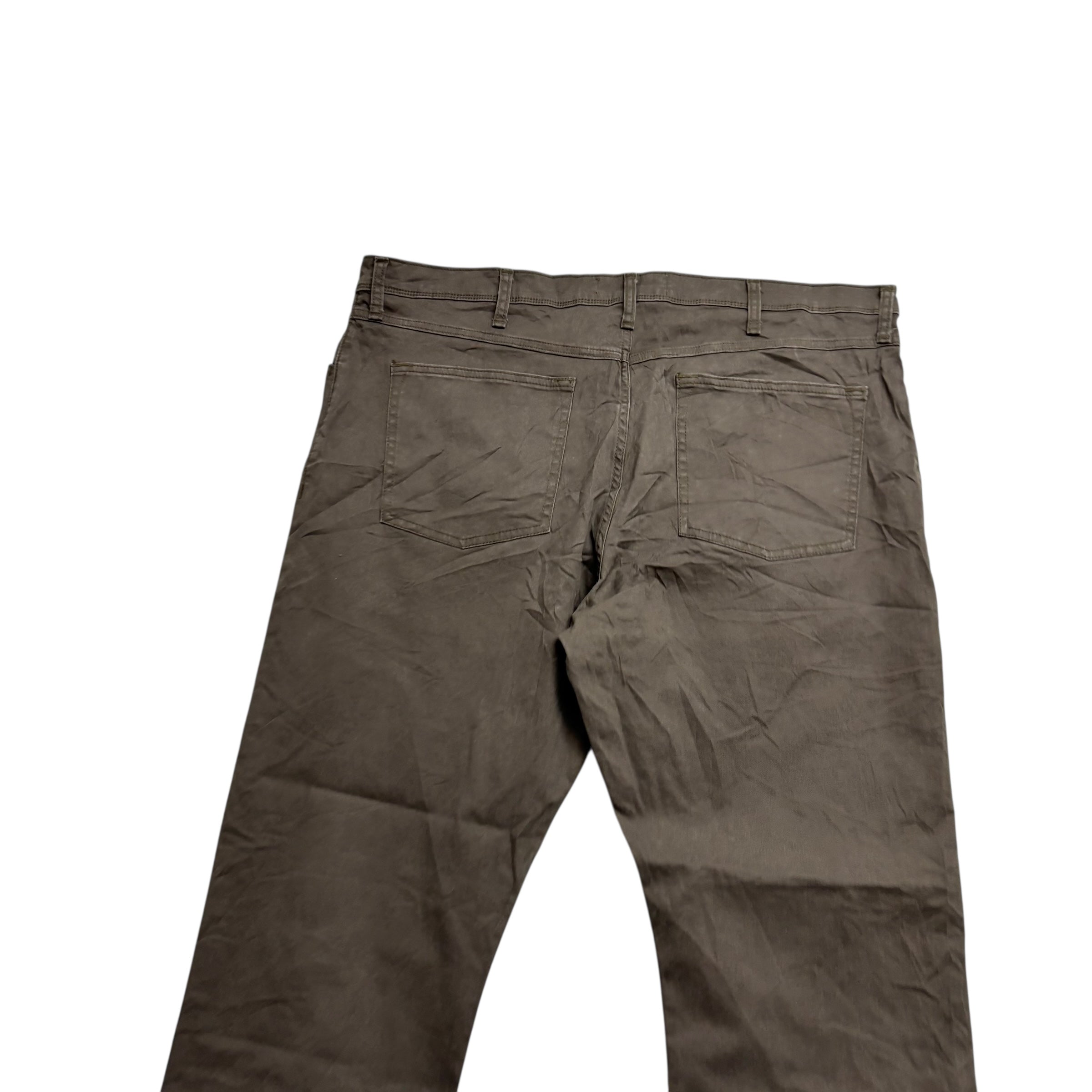 Wrangler Trousers W40 L30 Mens Brown Regular Straight Fit Stretch Pants (E)
