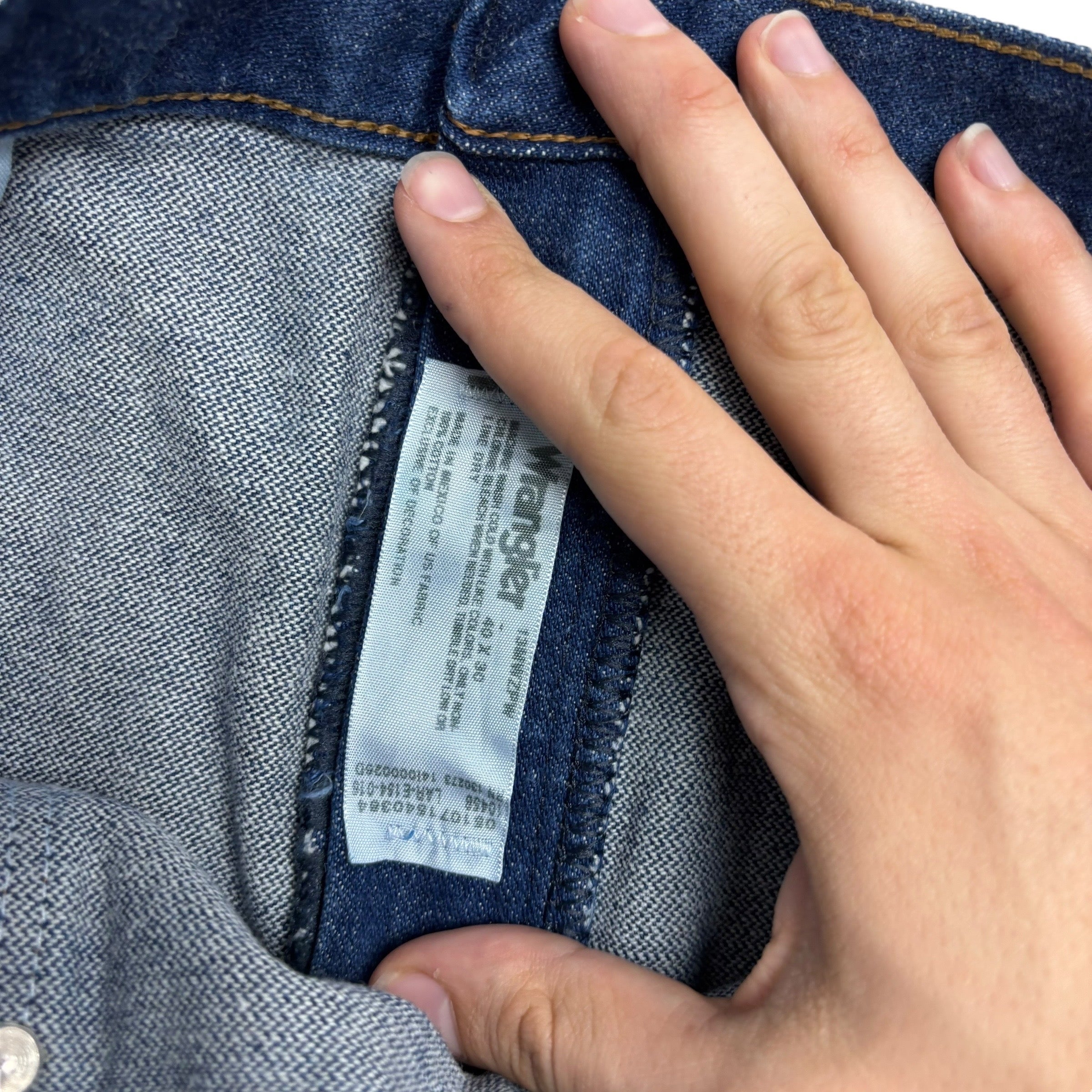 Wrangler Jeans Cowboy Cut W40 L30 Mens Dark Blue 13MWZ Original Fit Denim