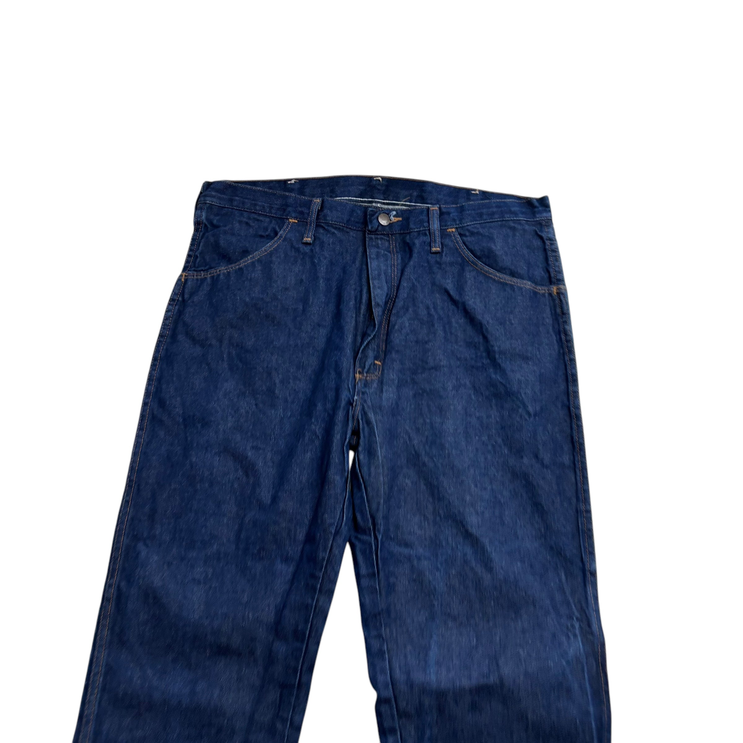 Rustler Jeans W38 L32 Mens Dark Blue Regular Fit Made In USA Vintage Denim (E)