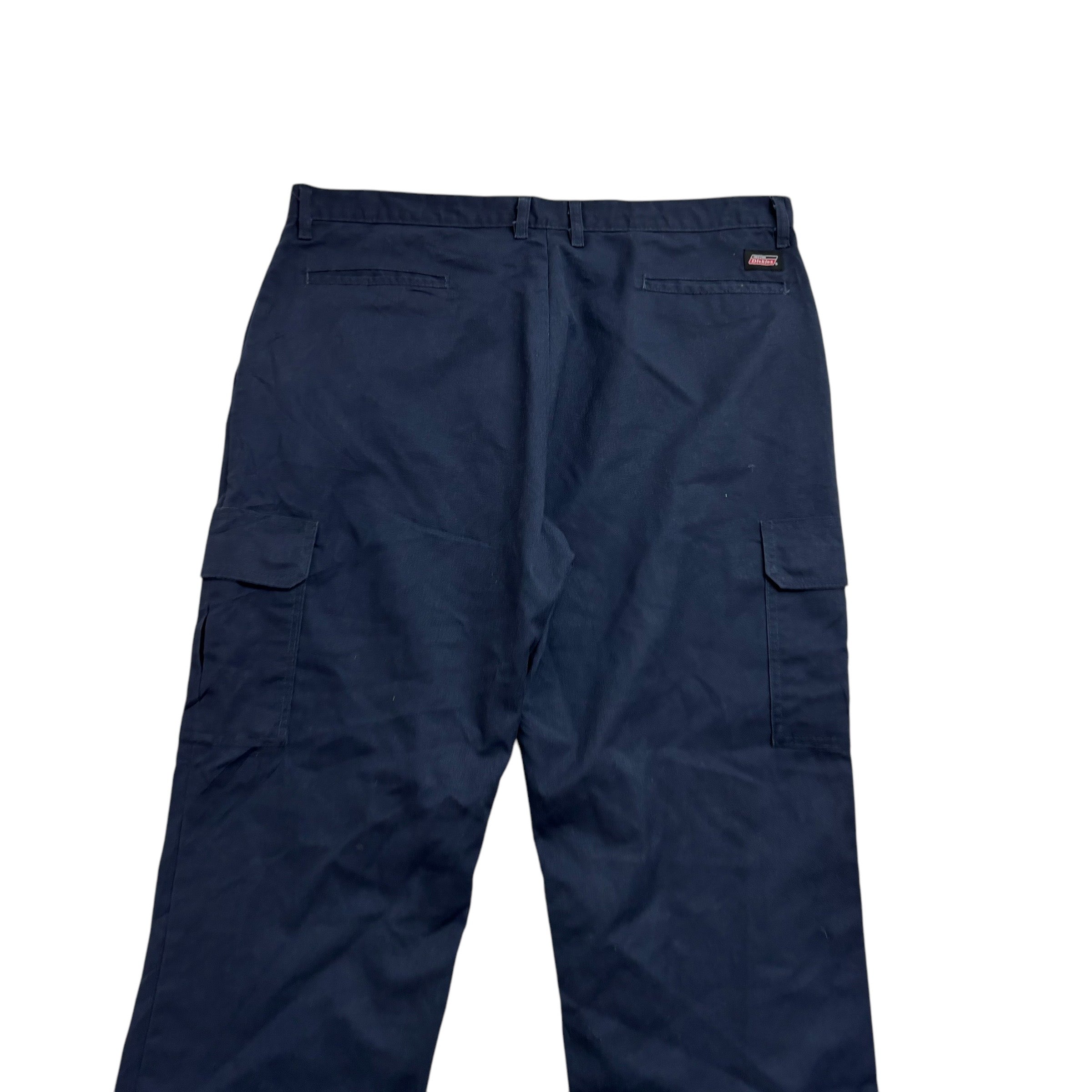 Dickies Trousers W40 L30 Mens Navy Blue Pants Original Straight Fit (E)