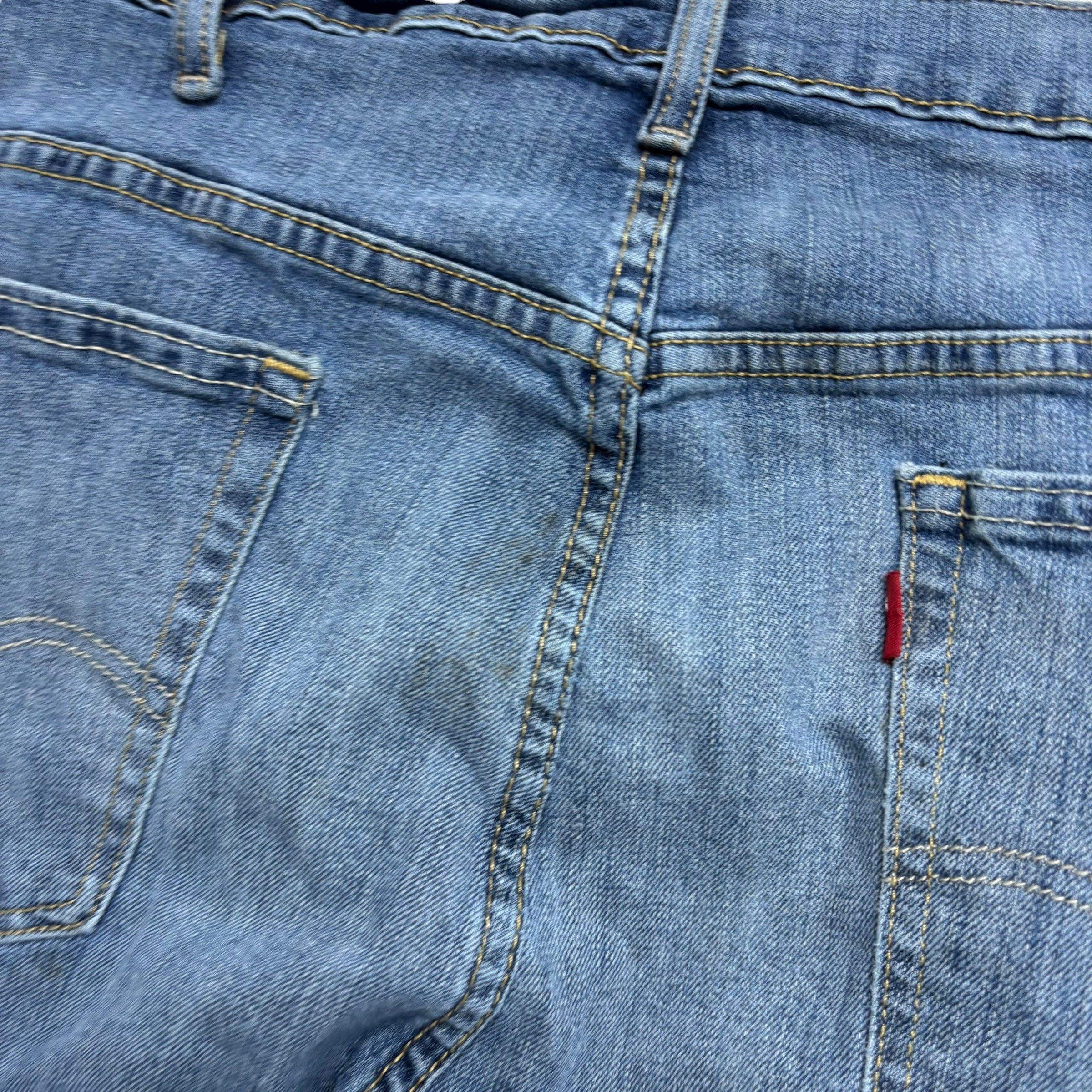 Levis 569 Jeans W38 L33 Mens Mid Blue Relaxed Straight Fit Stretch Vintage (F)