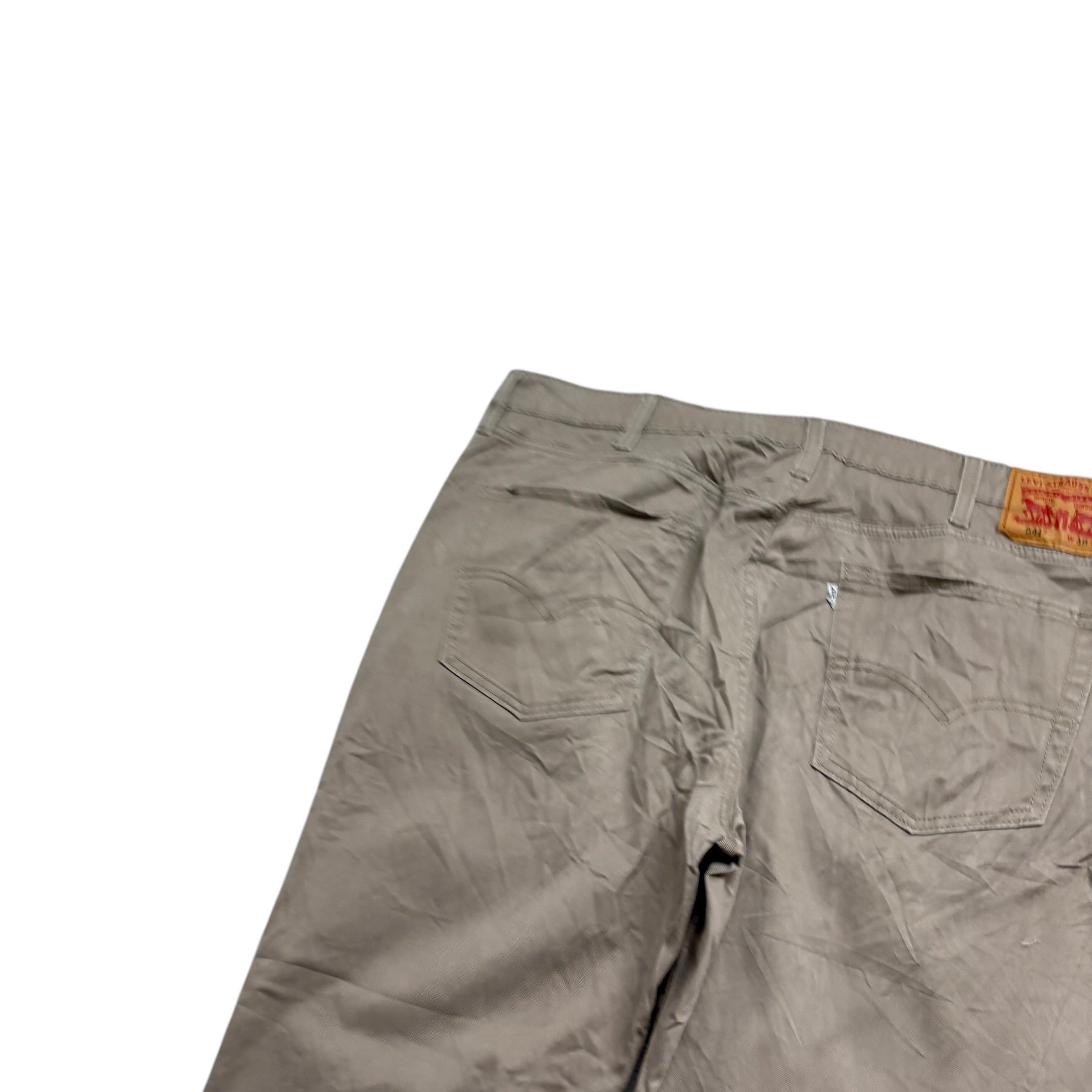 Levis 541 Trousers W38 L28 Mens Stone Athletic Tapered Fit Stretch Pants (E)