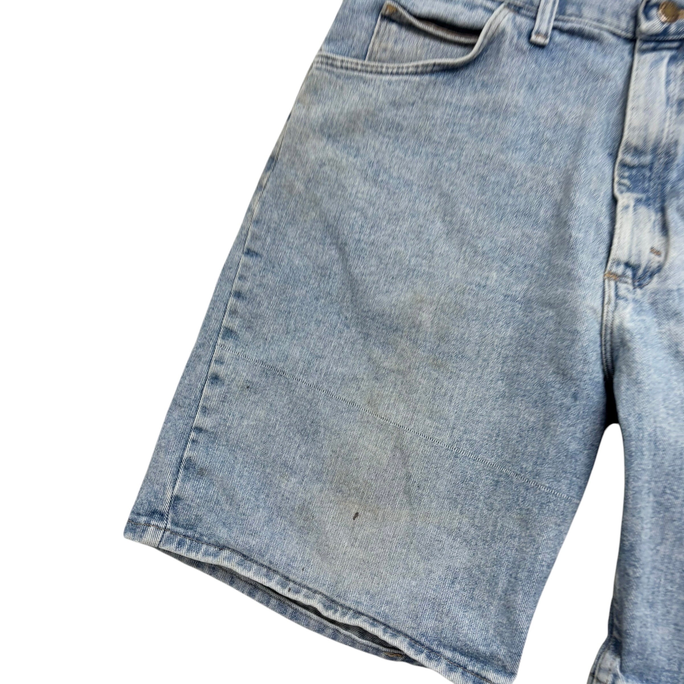 Wrangler Baggy Jorts W36 Mens Denim Shorts Light Blue Relaxed Fit (F)