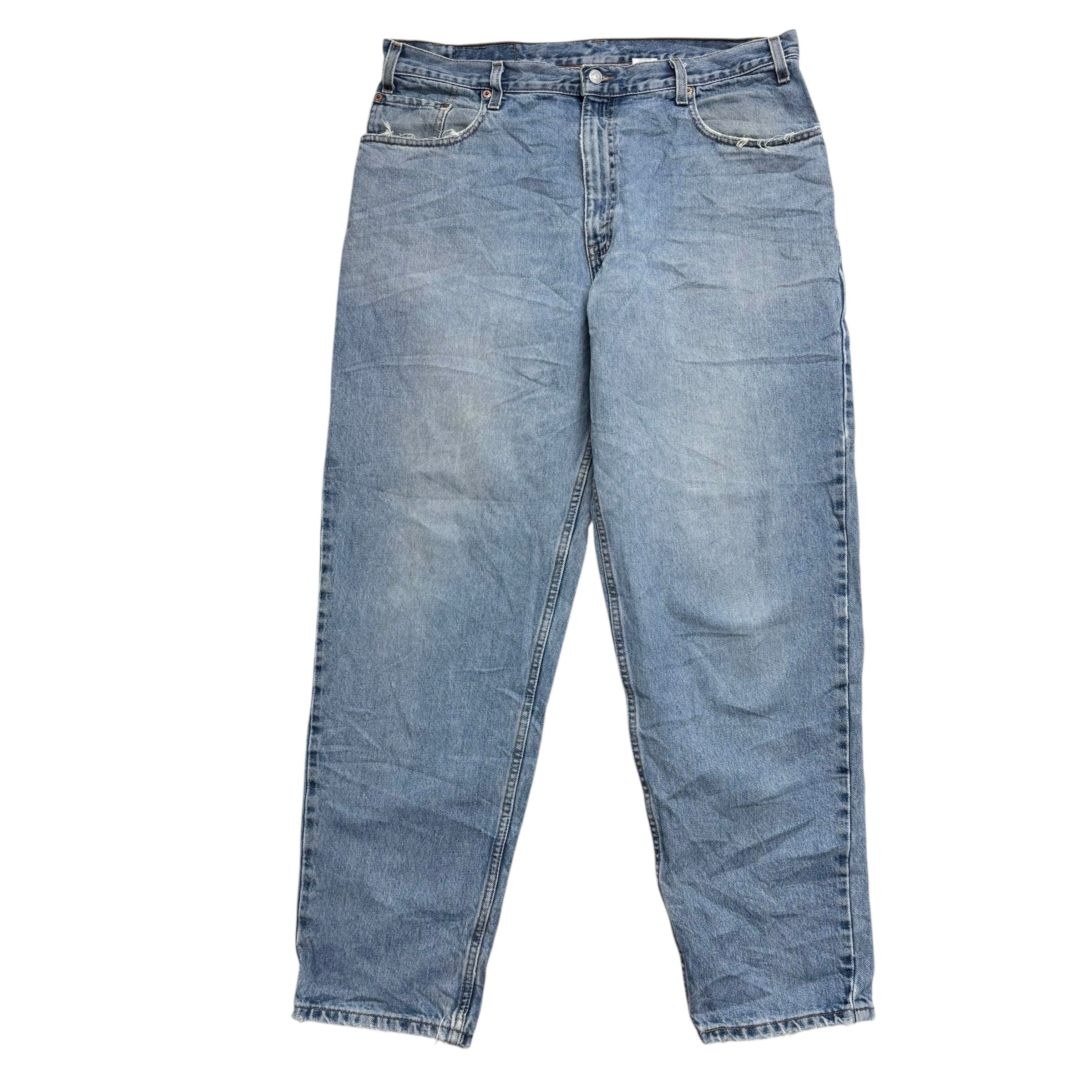 Levis 560 Jeans W38 L30 Mens Light Blue Baggy Relaxed Comfort Vintage Denim (F)