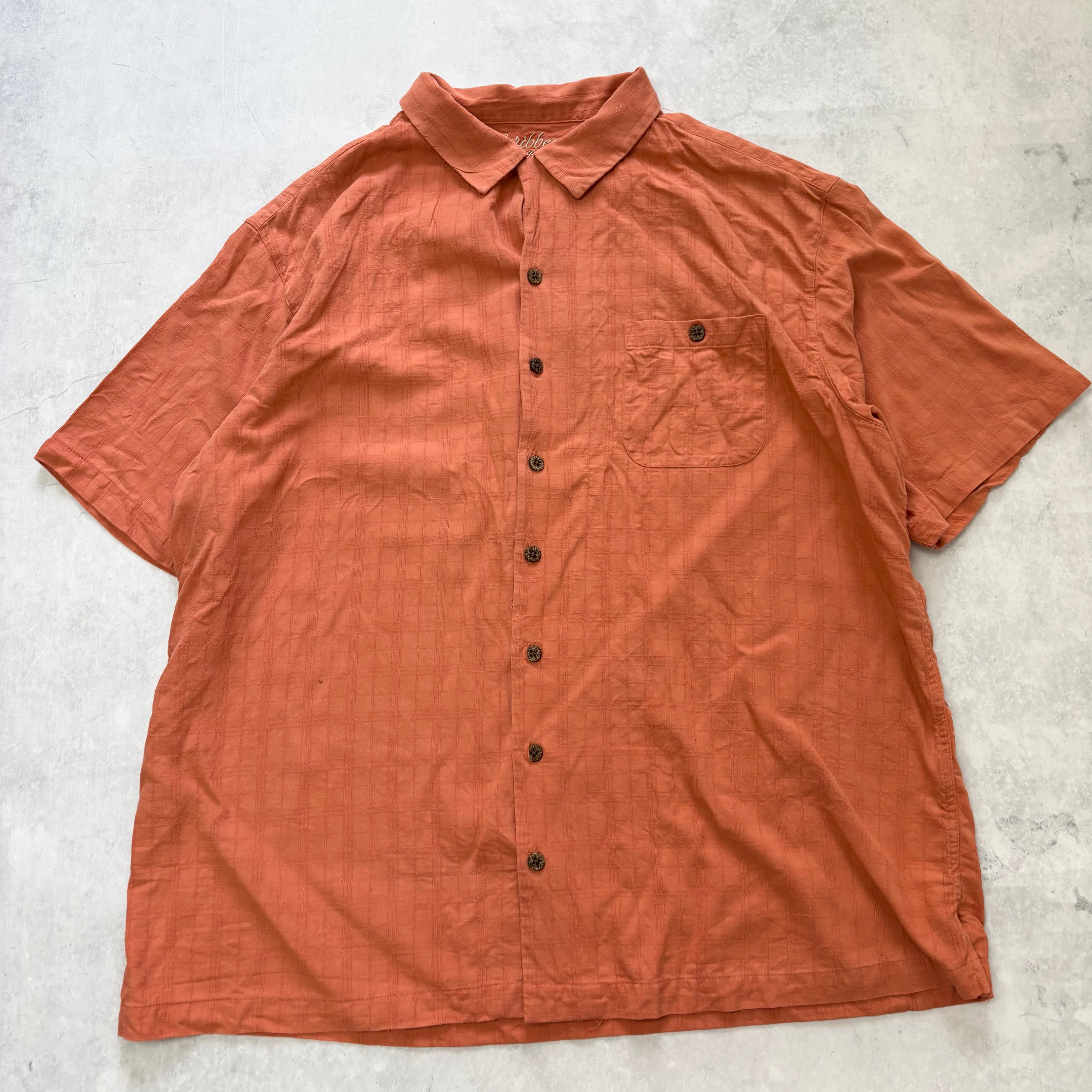 Vintage Check Shirt Mens XXL Pink Short Sleeve Silk Blend