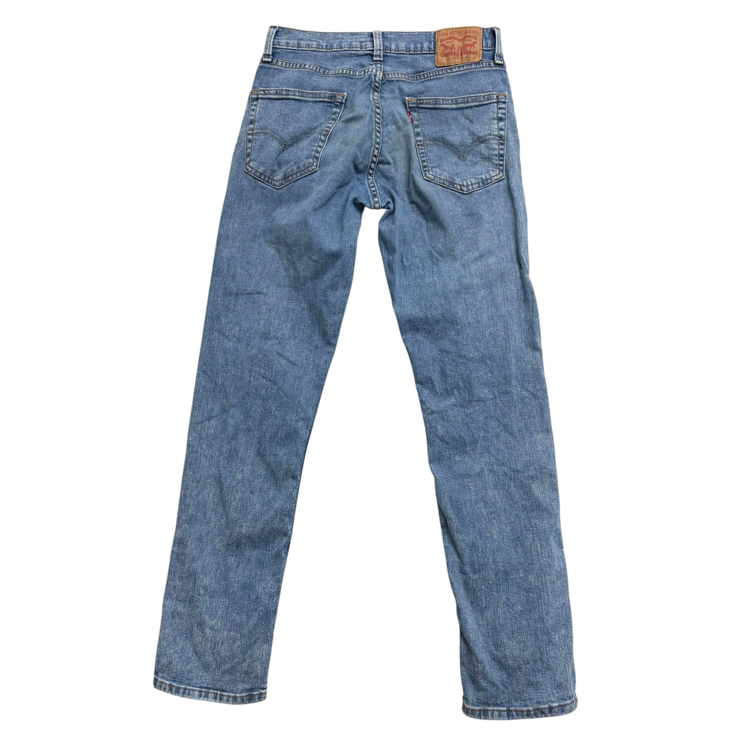 Levis 511 Jeans W29 L32 Mens Light Blue Slim Fit Stretch Denim (F)