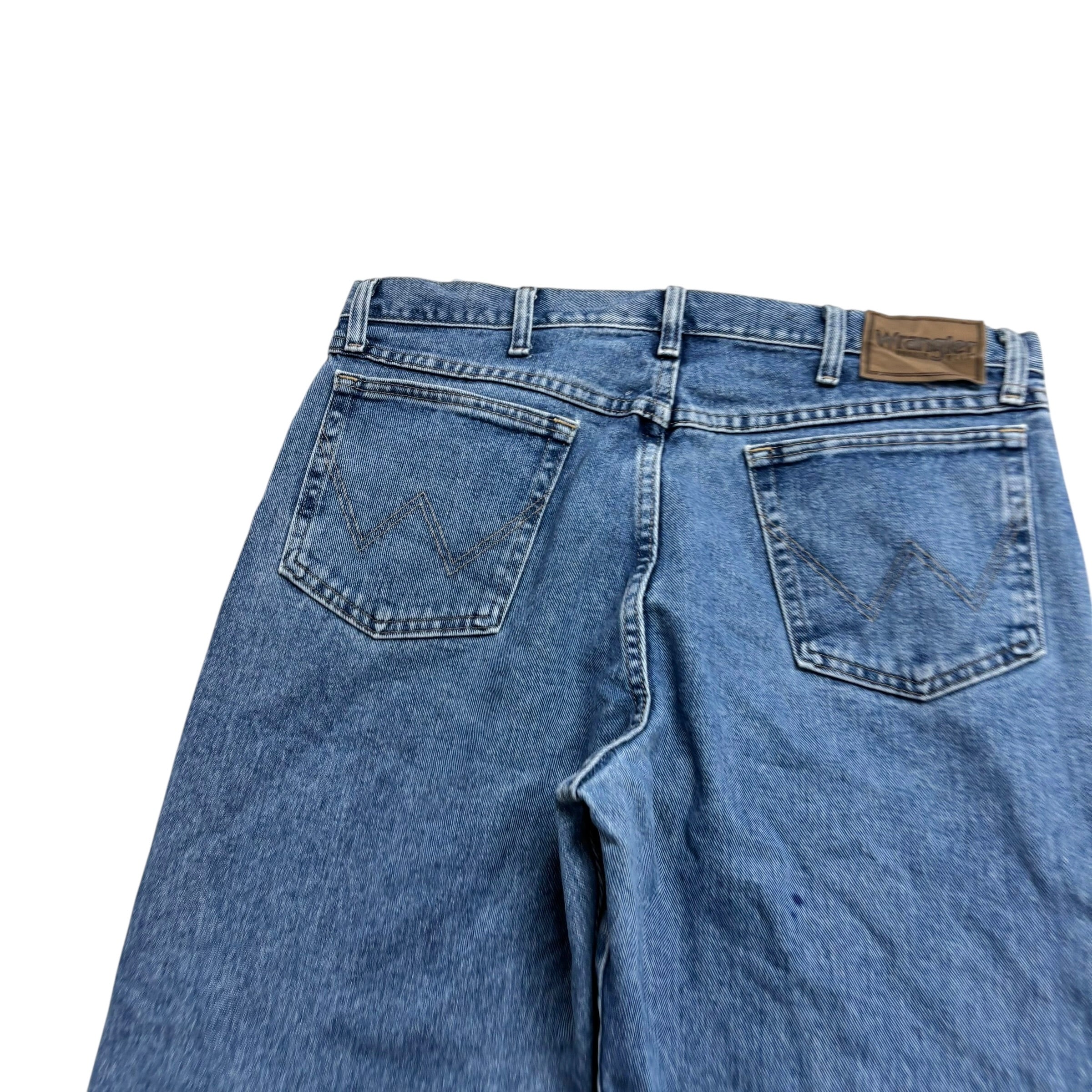 Wrangler Jeans W36 L30 Mens Mid Blue Relaxed Straight Fit Vintage Denim