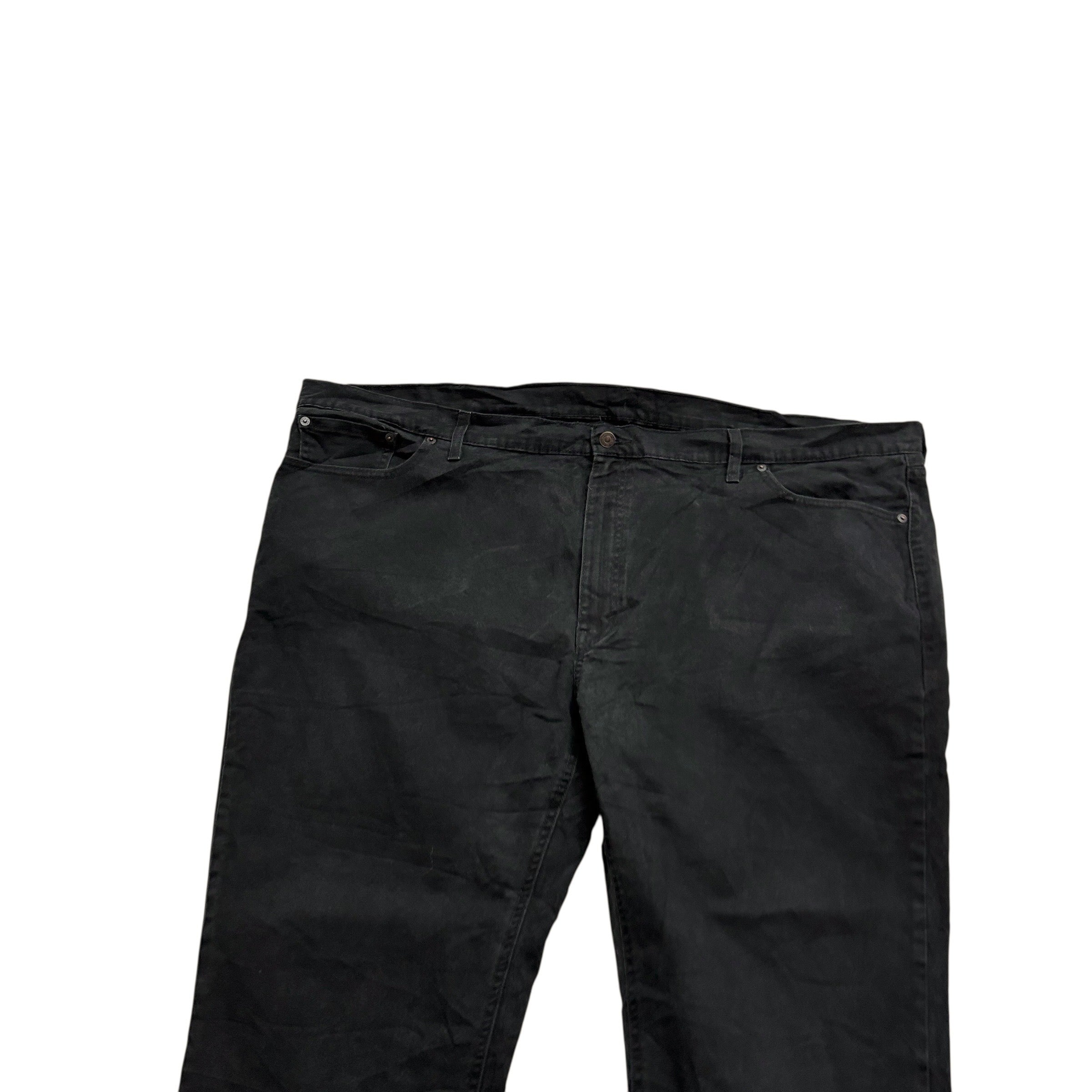 Levis 541 Jeans W52 L25 Mens Black Athletic Tapered Fit Stretch Denim