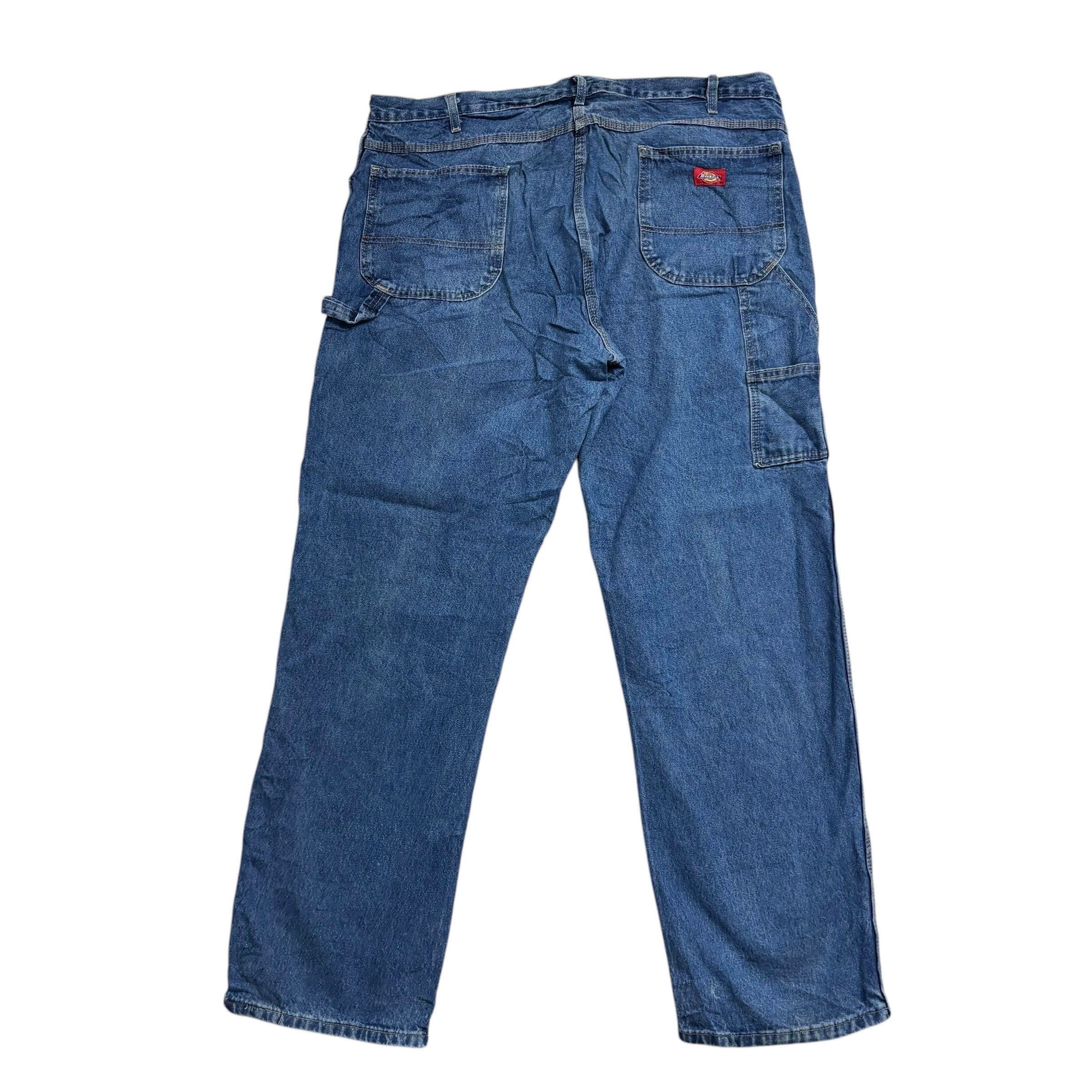 Dickies Carpenter Jeans W40 L34 Mens Mid Blue Relaxed Straight Fit Pants