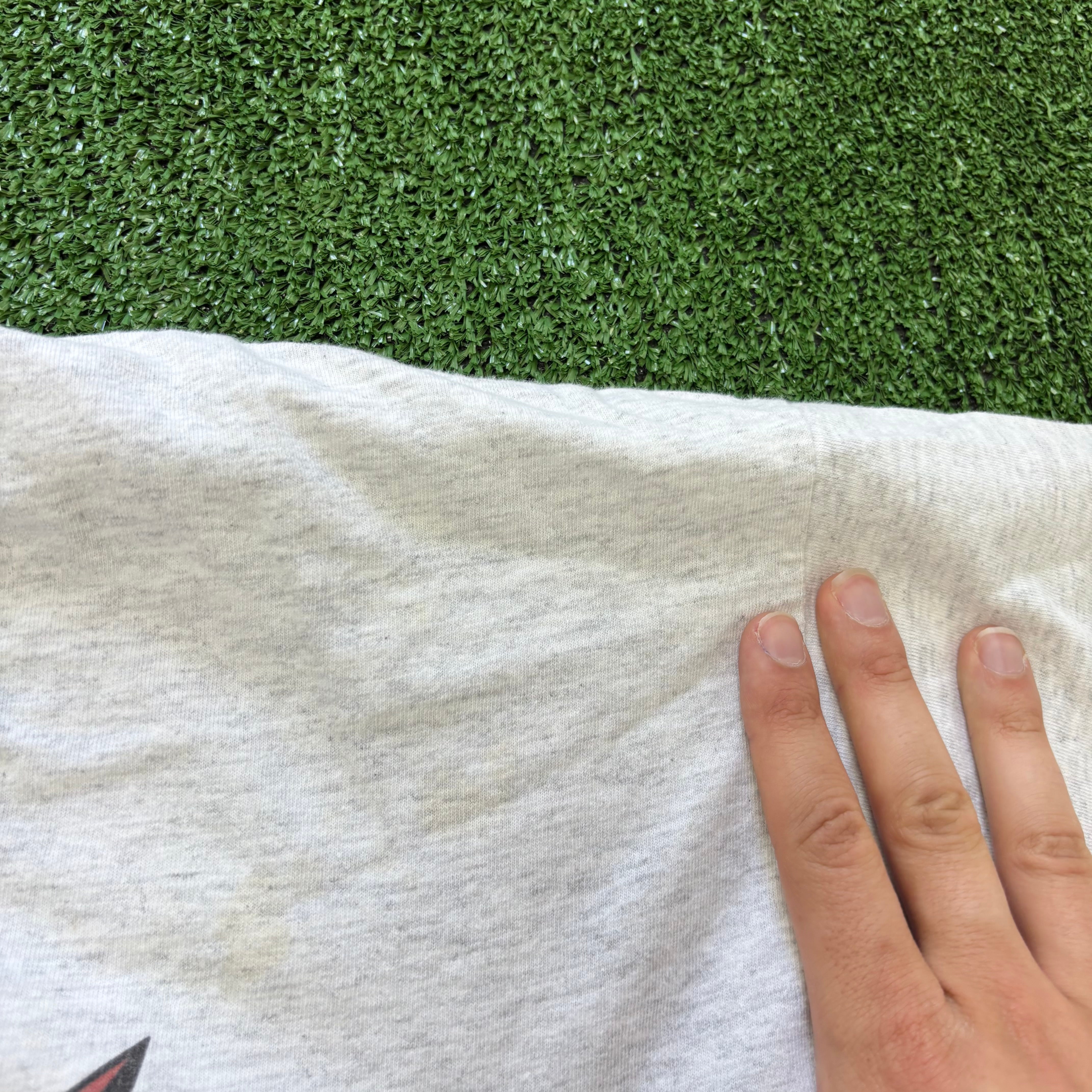 Vintage T Shirt Mens XXL Grey Single Stitch Graphic Print 90s Zoo