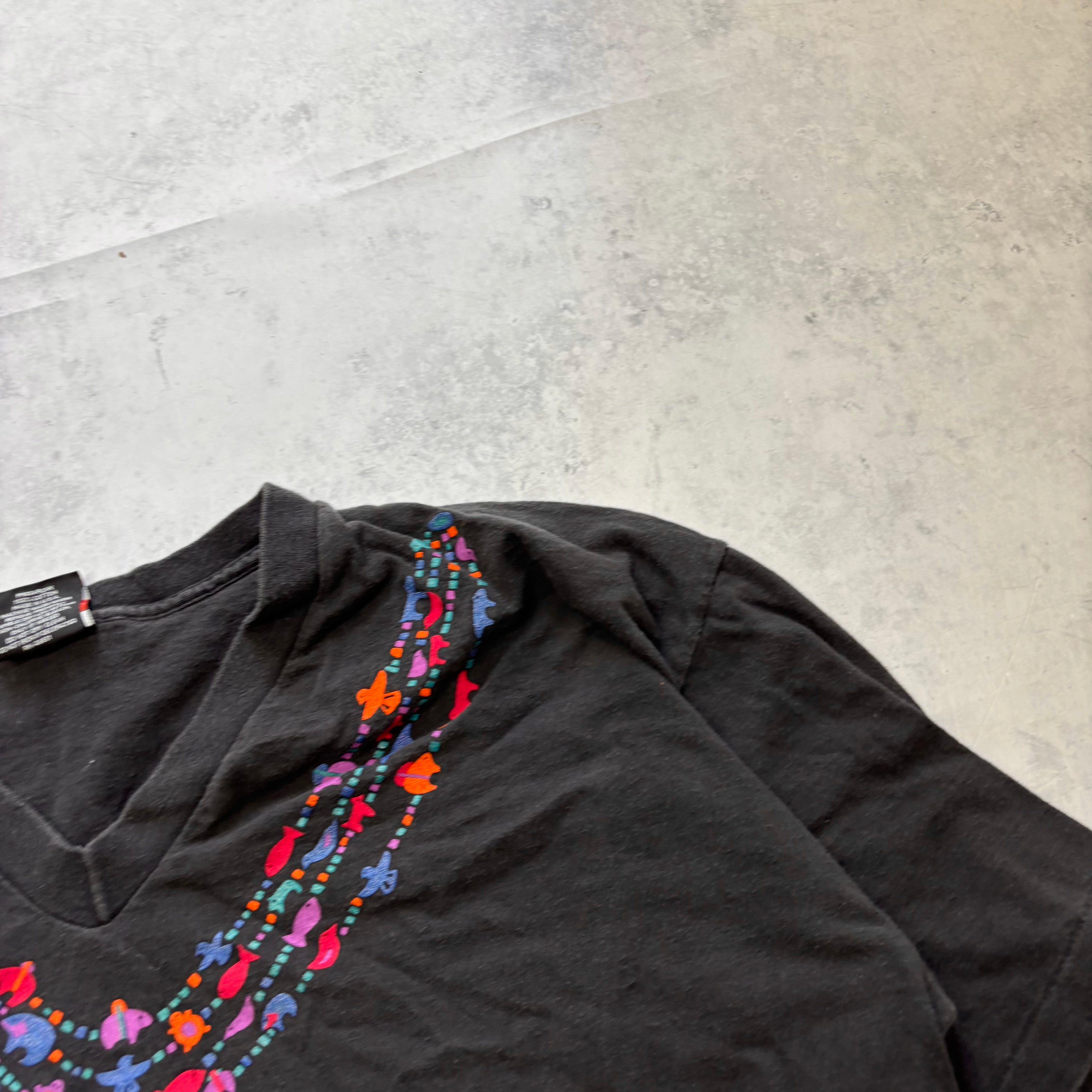 Vintage T Shirt Mens XL Black Single Stitch Graphic Print 90s USA (F)