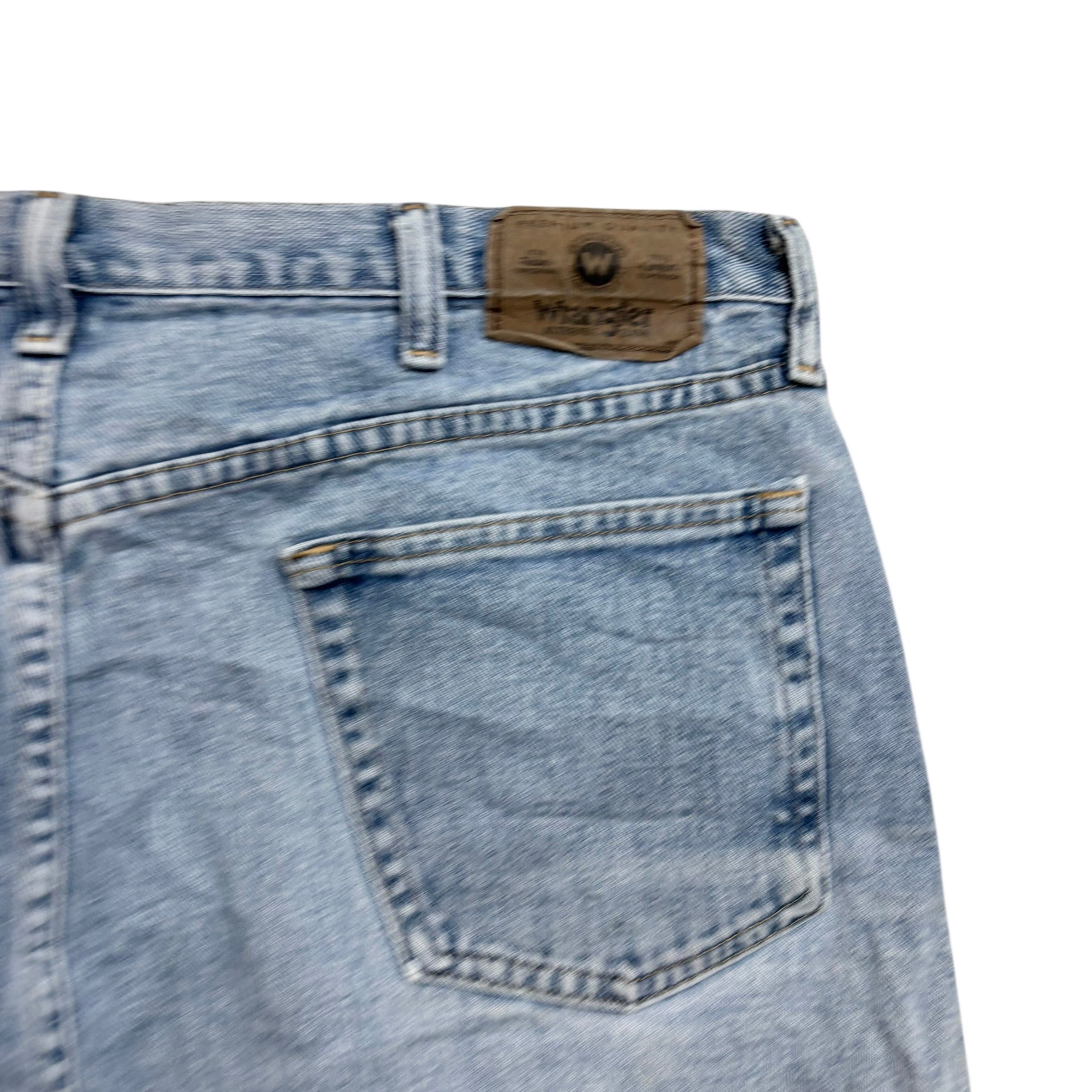 Wrangler Baggy Jorts W38 Mens Denim Shorts Light Blue Relaxed Fit