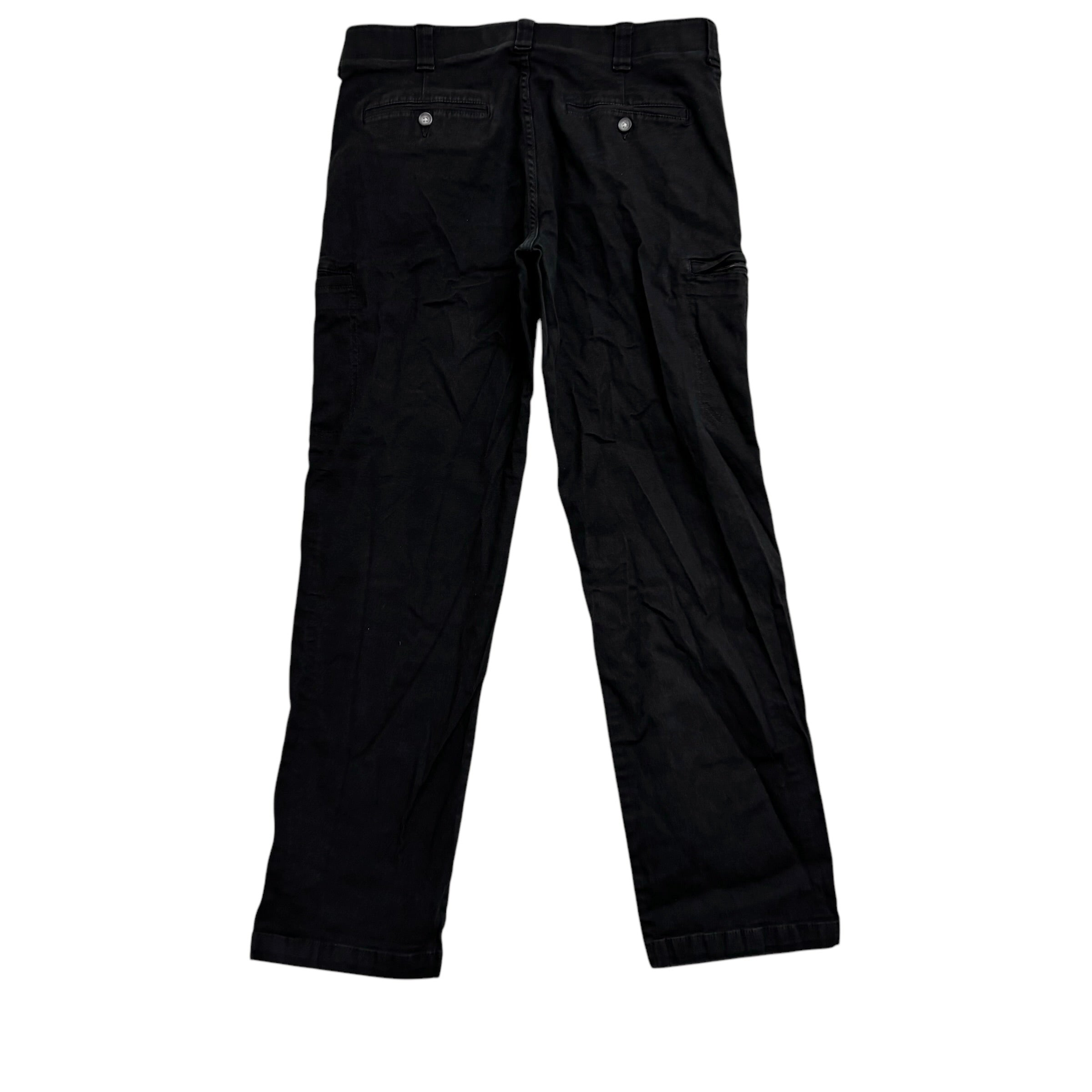 Lee Trousers W34 L31 Mens Black Regular Straight Stretch Cotton Pants (E)