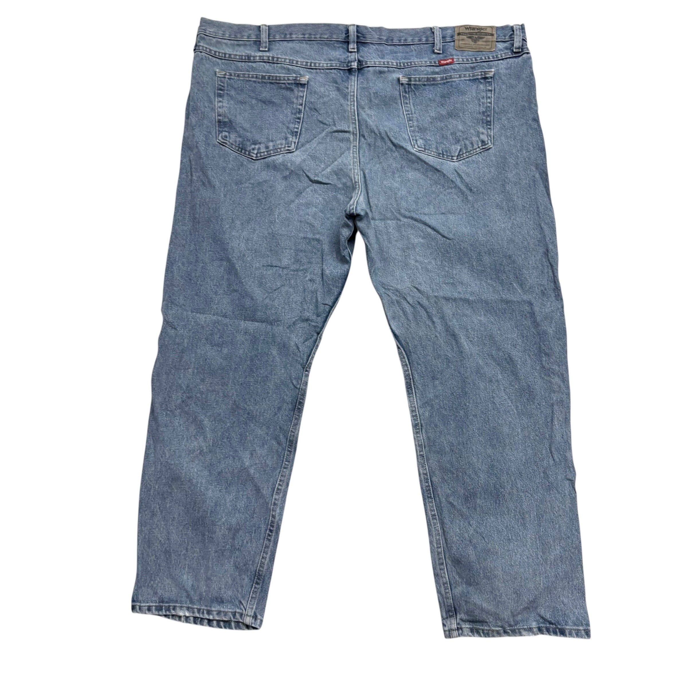Wrangler Jeans W48 L30 Mens Light Blue Regular Straight Fit Denim