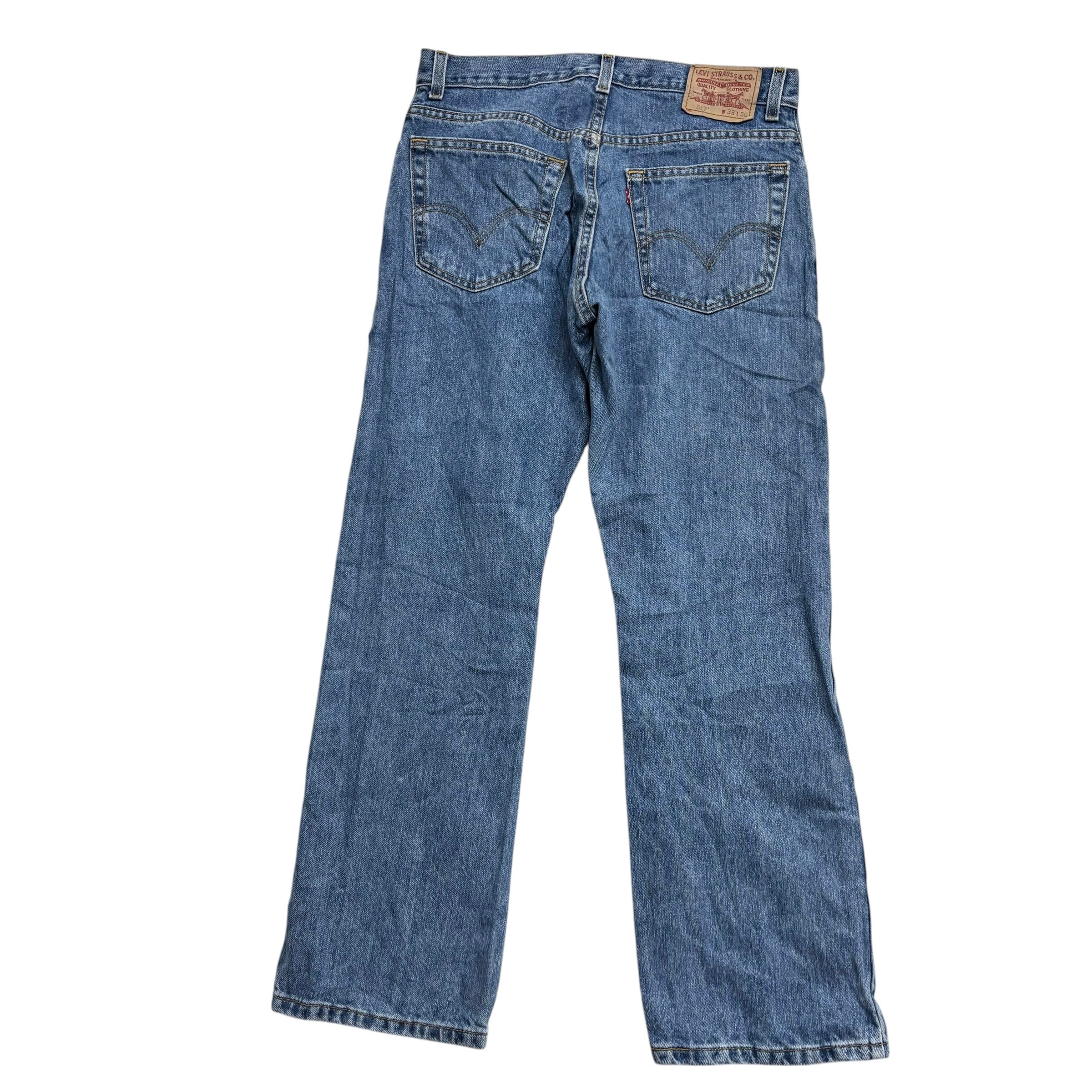 Levis 517 Jeans W33 L30 Mens Light Blue Regular Bootcut Fit Vintage Denim (E)