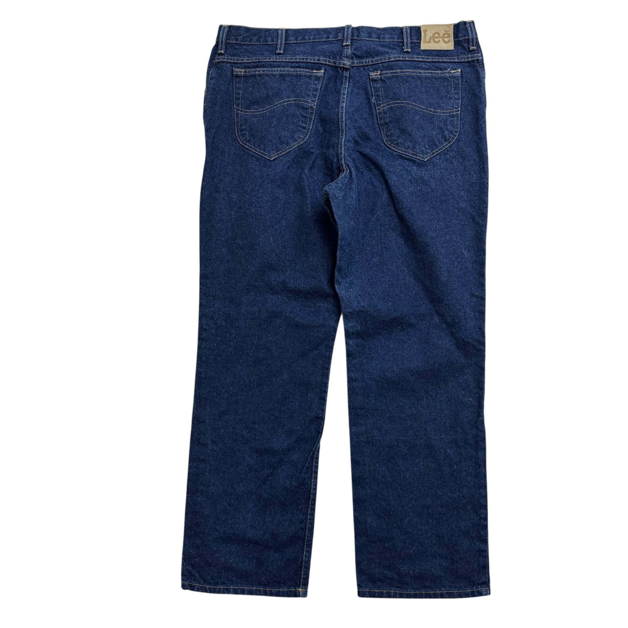 Lee Jeans W40 L30 Mens Dark Blue Relaxed Straight Fit Vintage Denim (E)